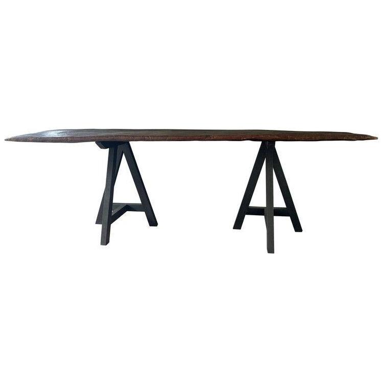 Trestle Console Table one slab top