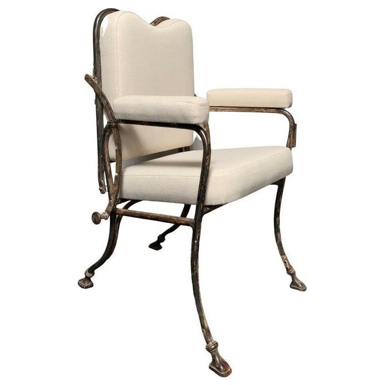 Late 19th century Iron reclining armchair