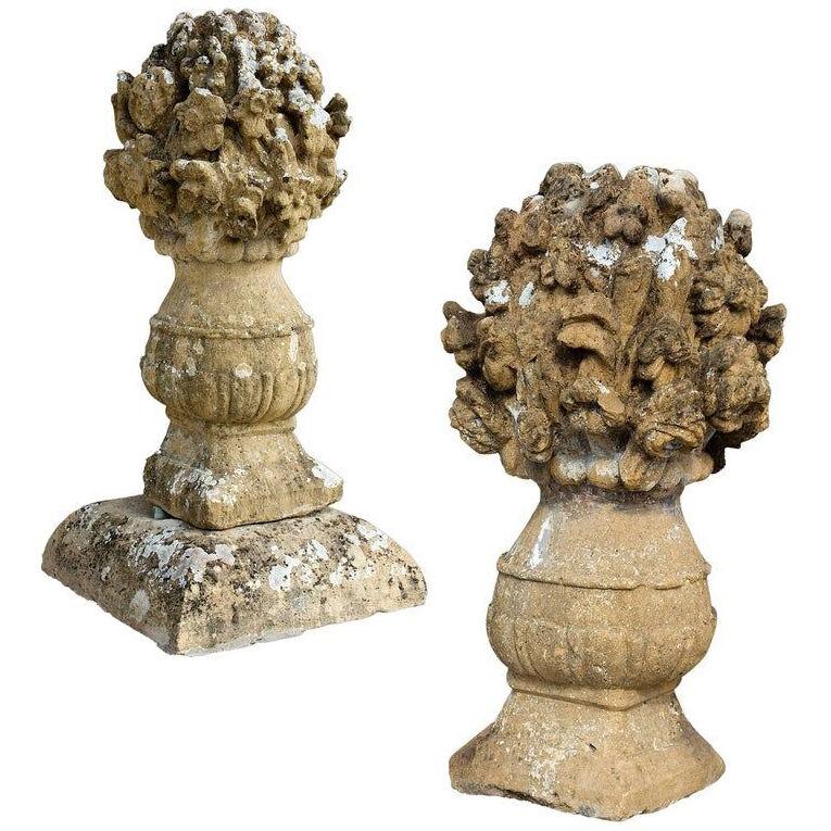 17th Century Stone Flower Vases