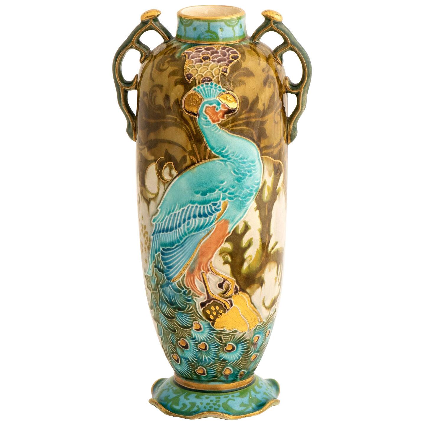 A ceramic Vase by Mintons, England circa 1908