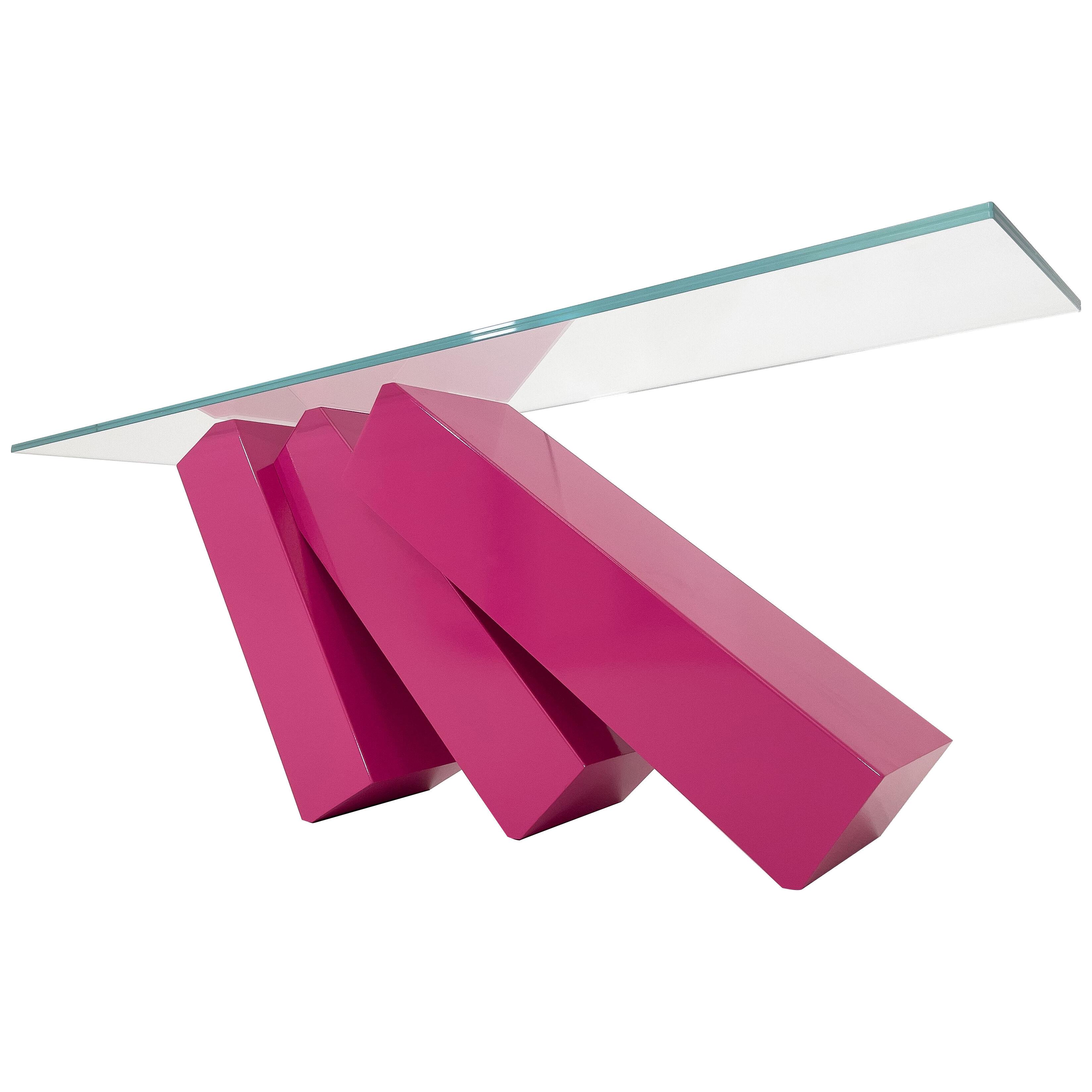 Monolith Console Table - Pink Edition
