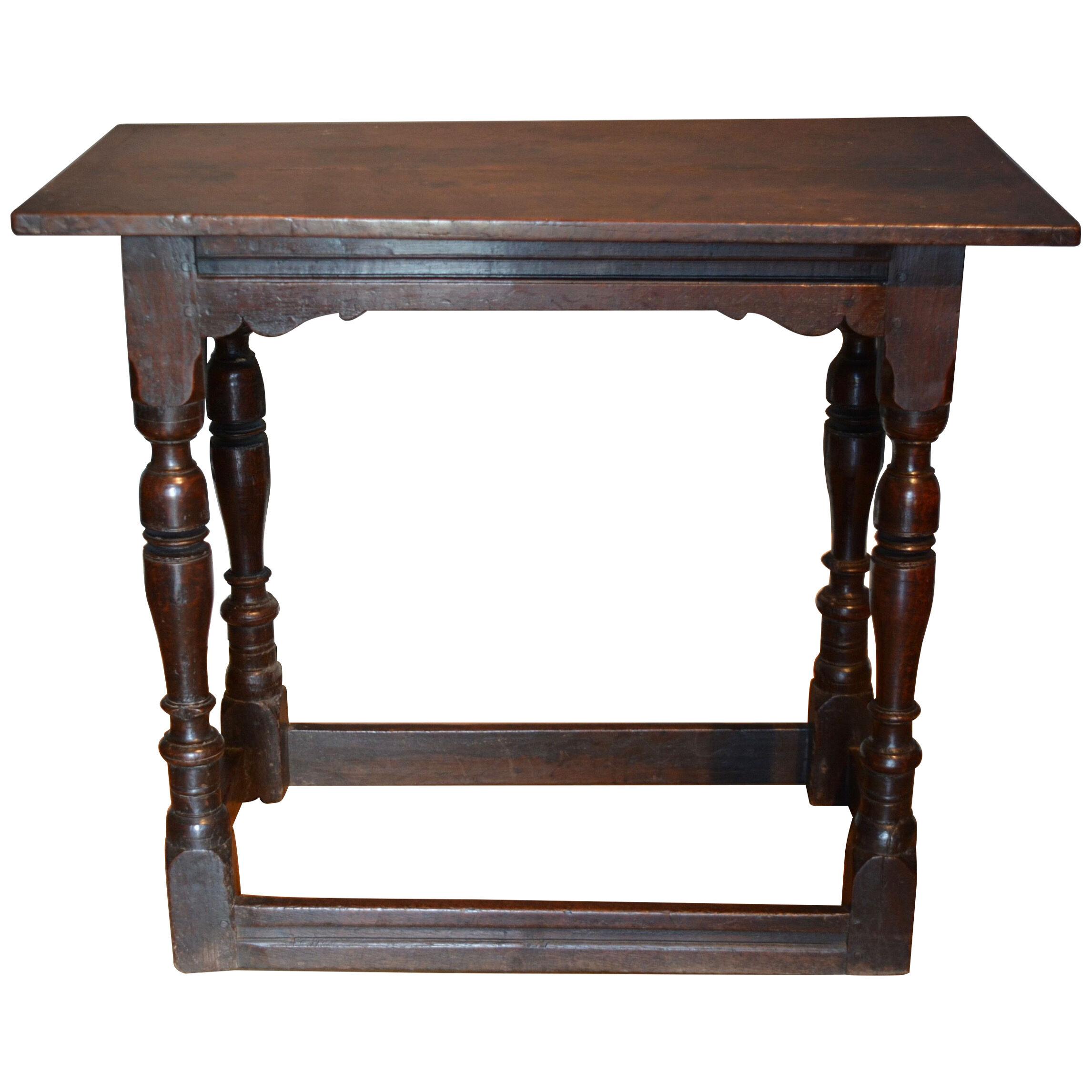 16th Century oak centre table