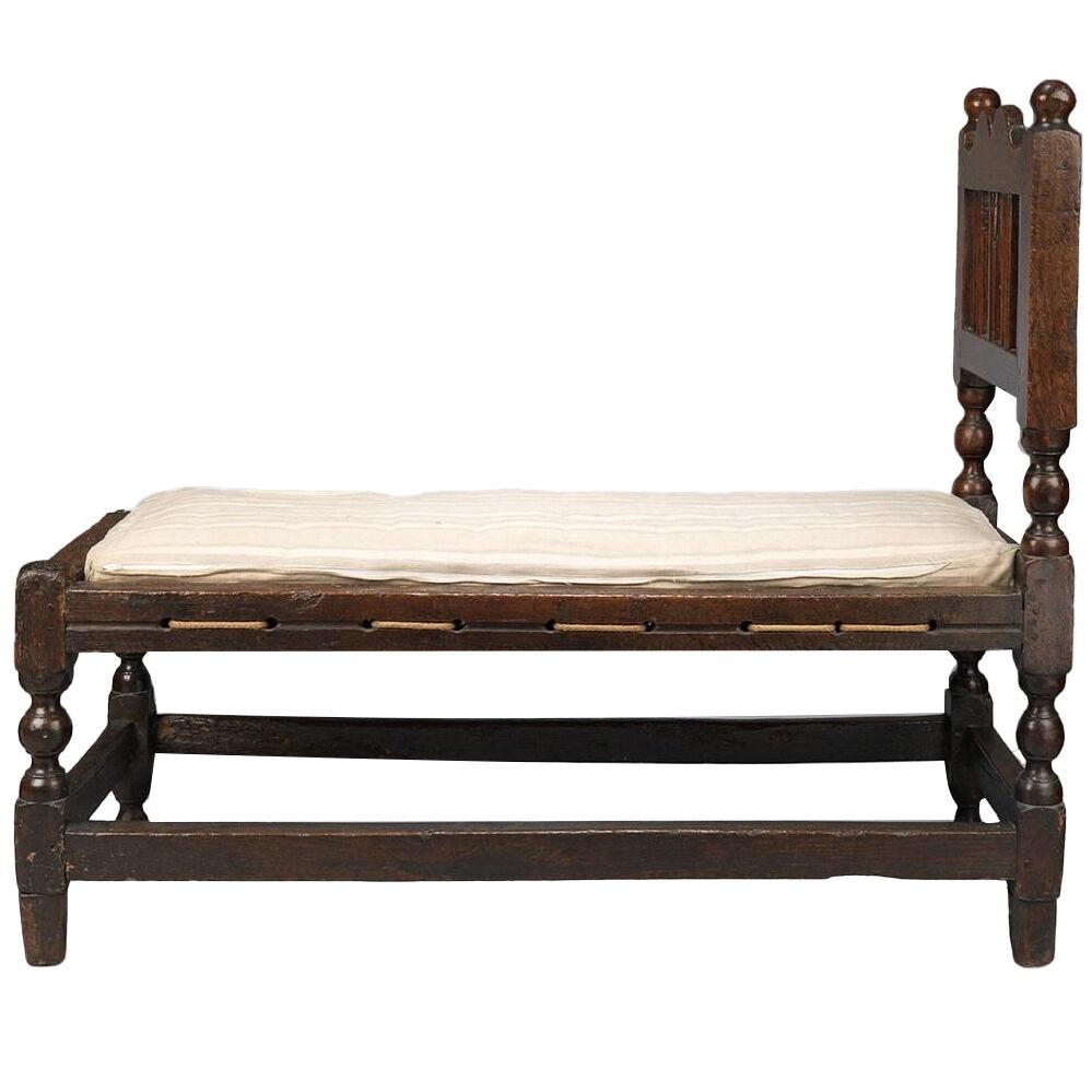 William and Mary Period Joined Frame Day Bed