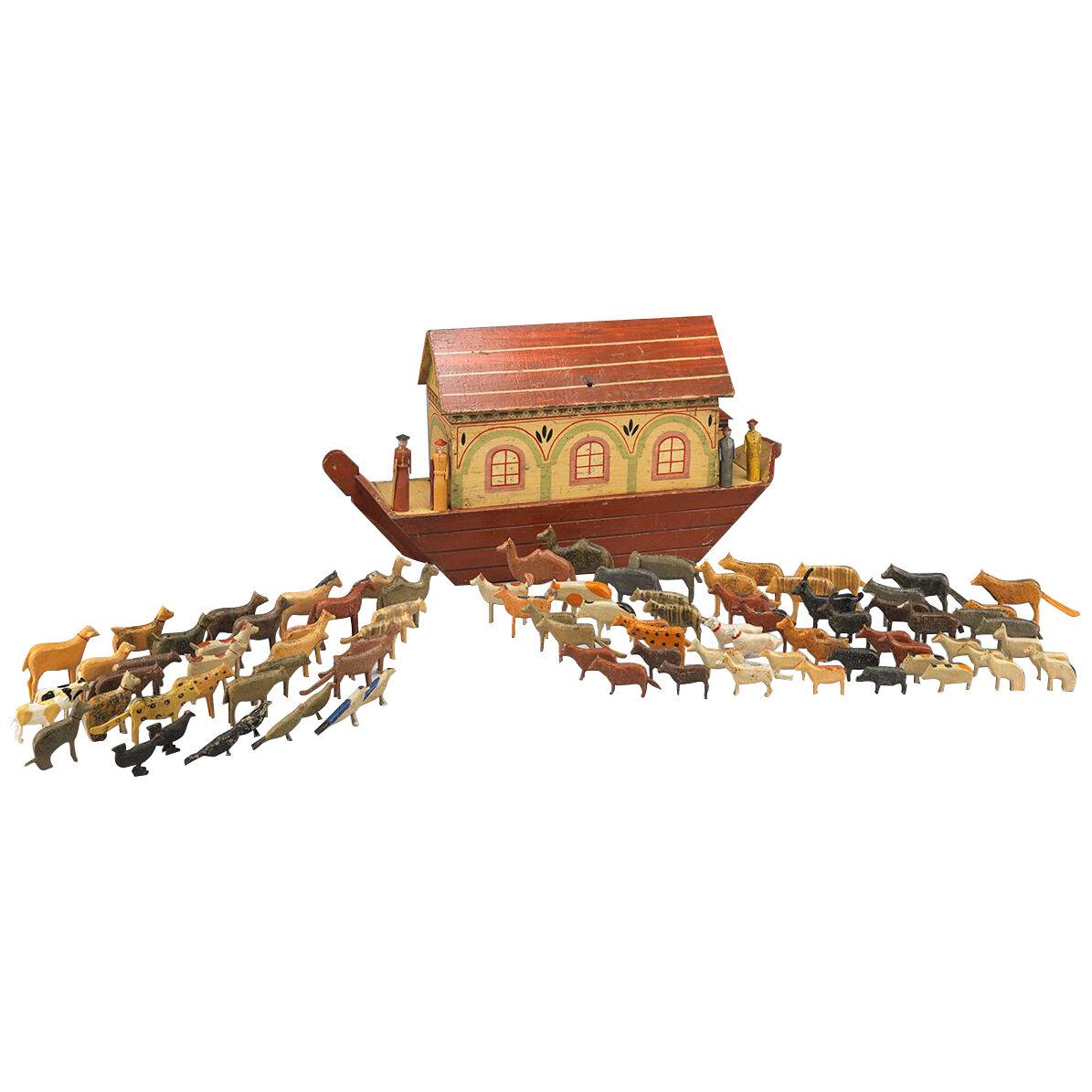 Folk Art Noahs Ark Toy