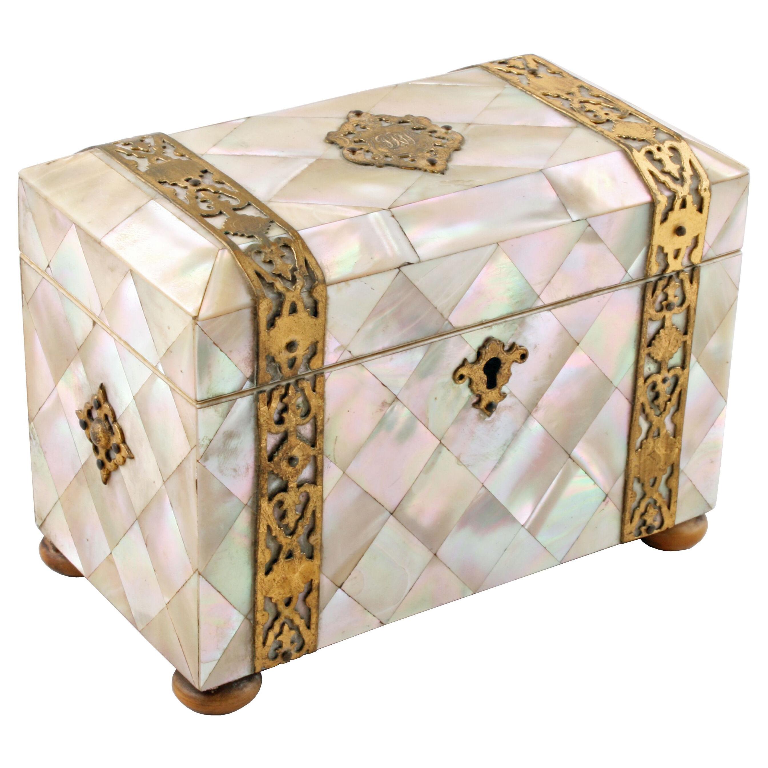 Mother of Pearl Tea Caddy