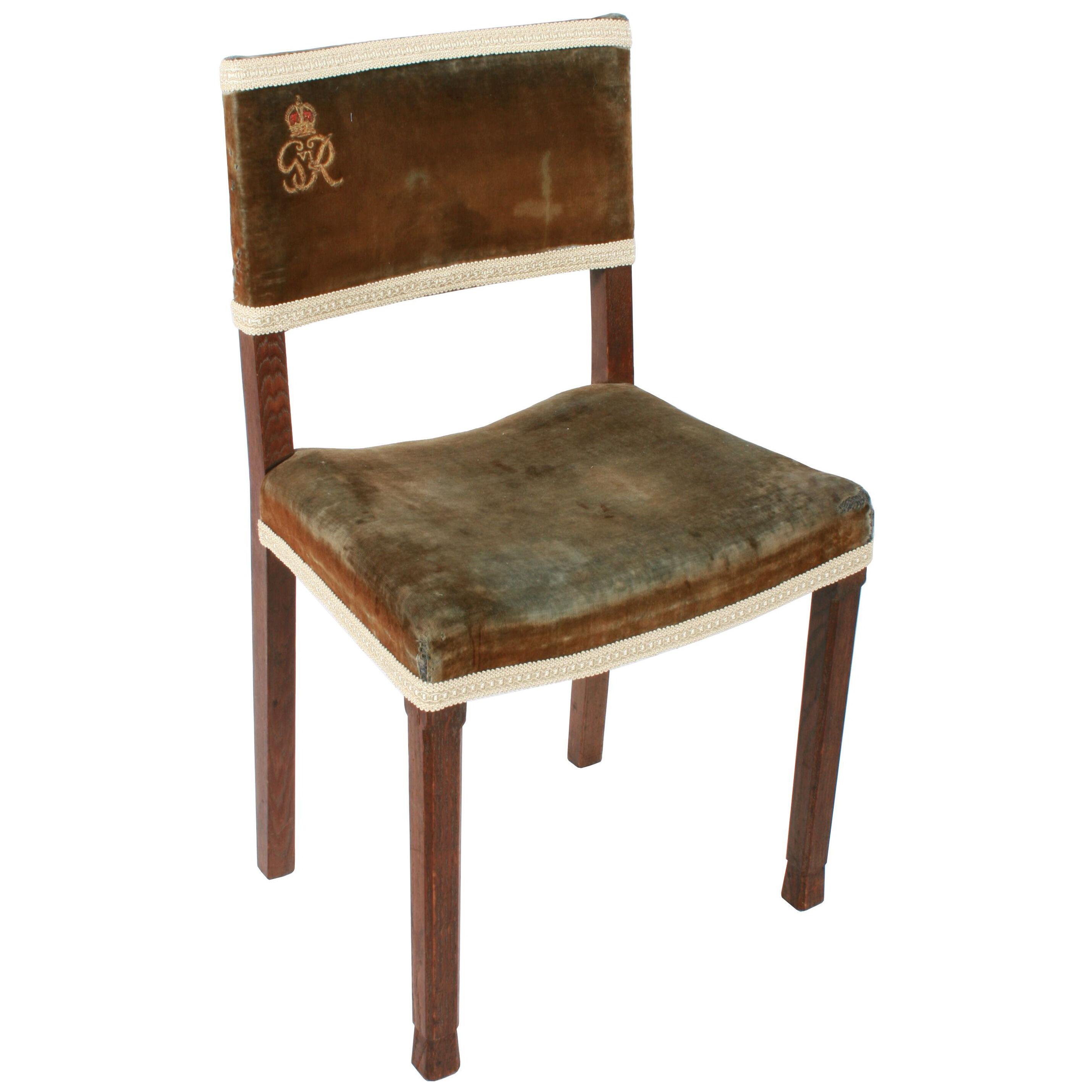 George VI Oak Coronation Chair