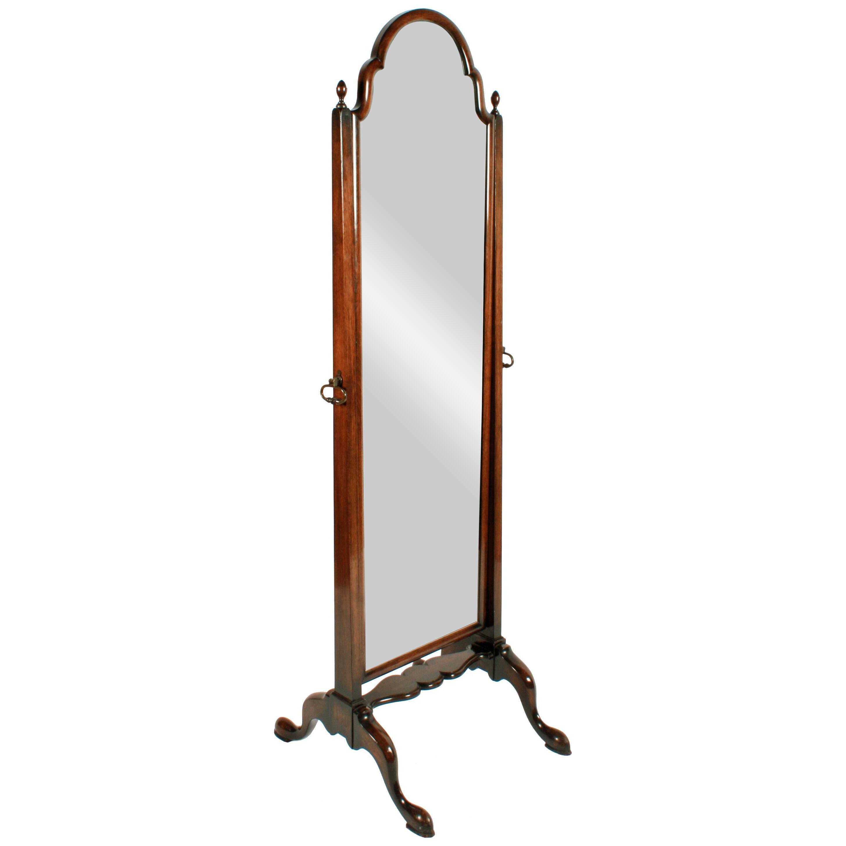 Georgian Style Tall Cheval Dressing Mirror