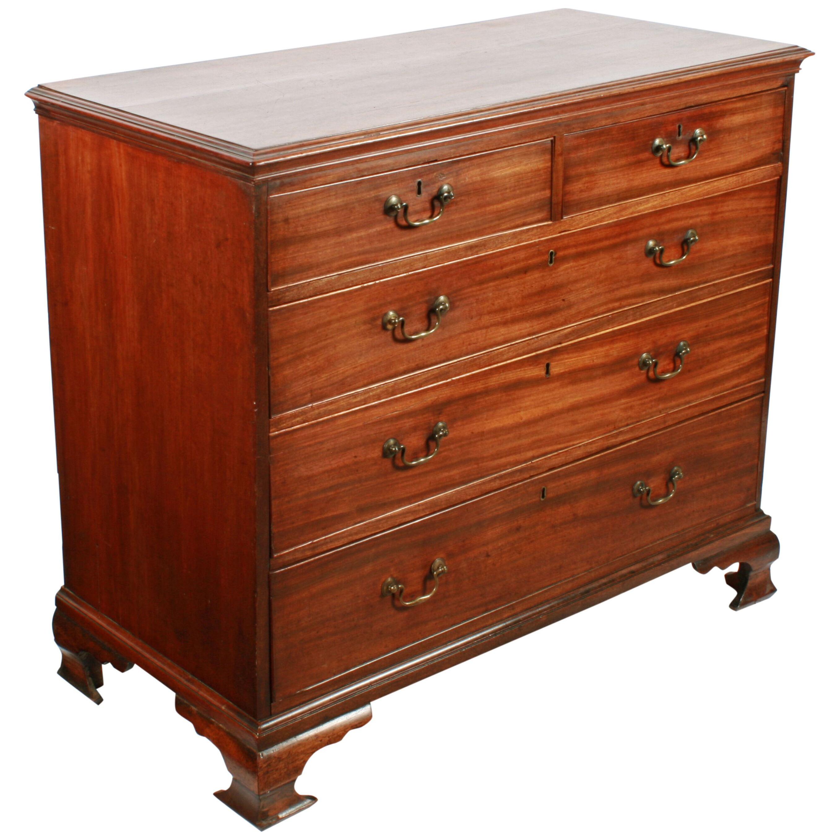18th Century Chippendale Mahogany Chest 