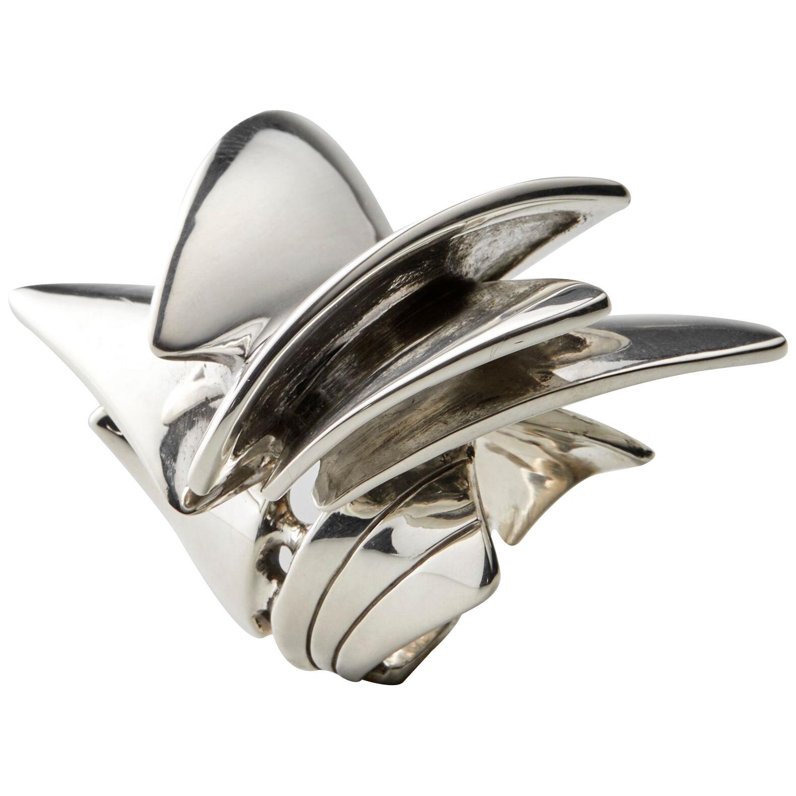 Silver Ring Miss Butterfly by Jean-Christophe Malaval