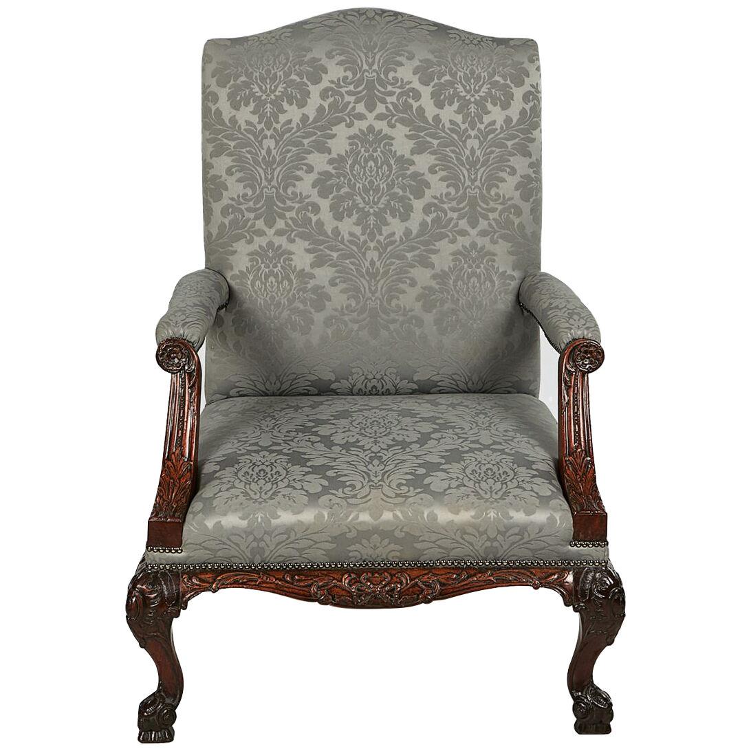 18th Century Gainsborough Armchair after Chippendale