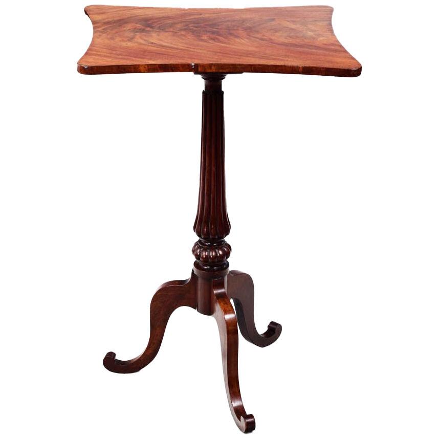 19th Century Regency Mahogany Occasional Table With Shaped Top