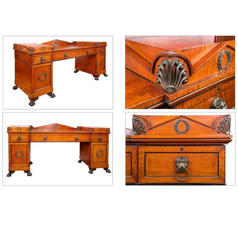 Early 19th Century Regency Plum Pudding Mahogany Sideboard after Thomas Hope