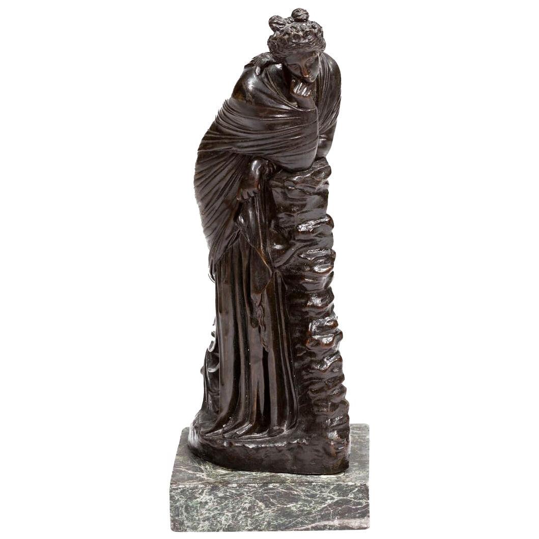 19th Century Grand Tour Bronze Figurine of Polyhymnia Daughter of Zeus