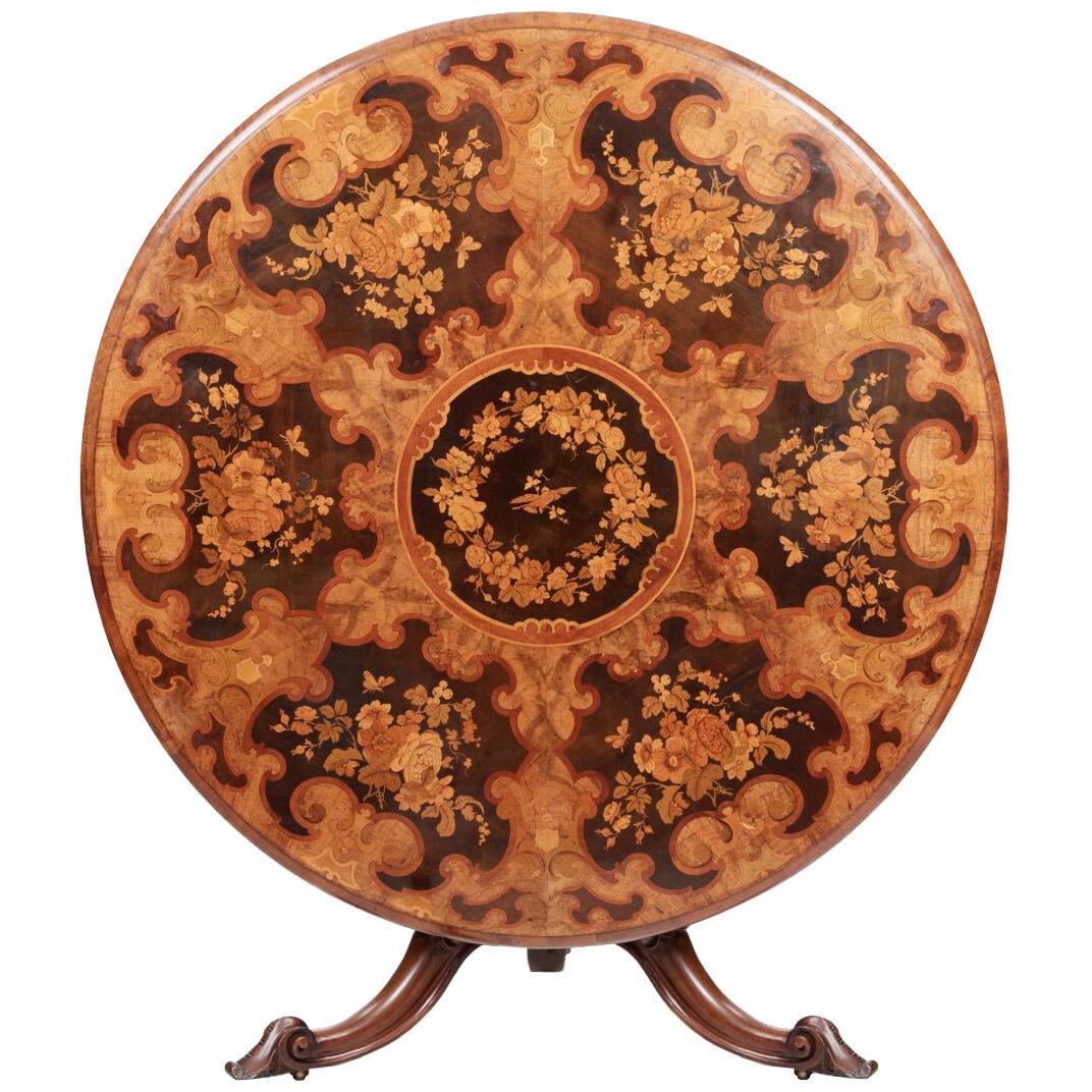 19th Century William IV marquetry table