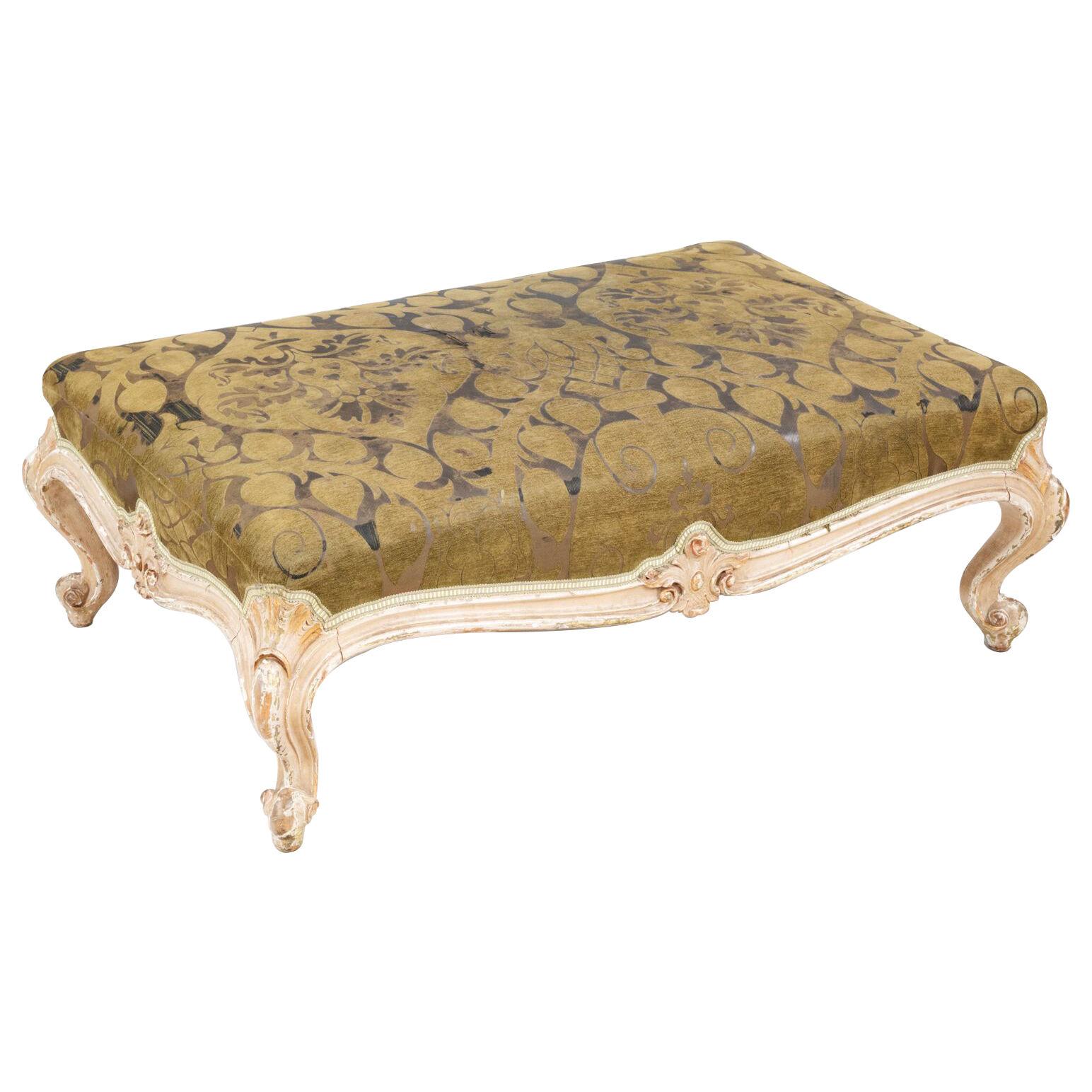 Late 18th Century Giltwood Central Ottoman