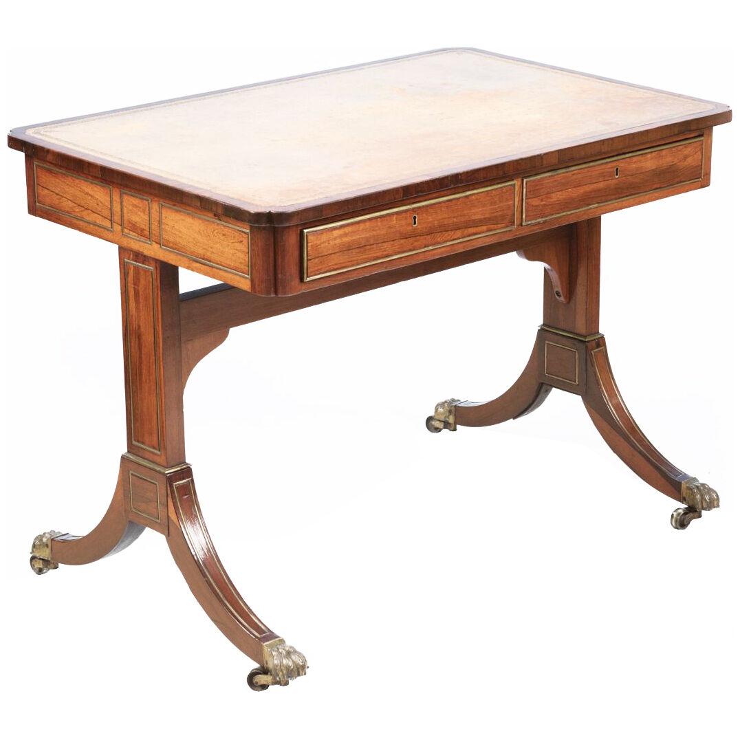 Early 19th Century Regency Mahogany Writing Table