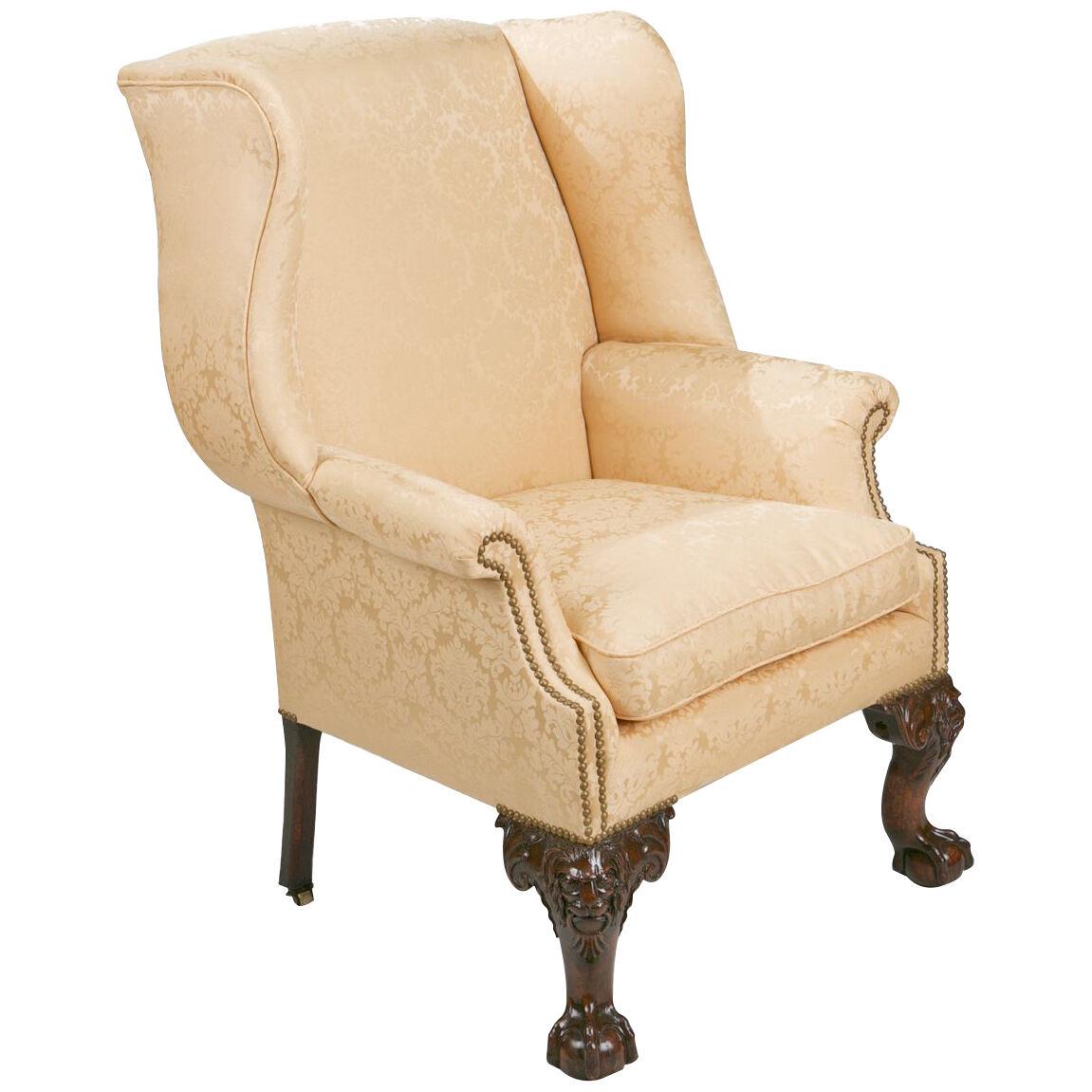 18th Century George III Wing Chair