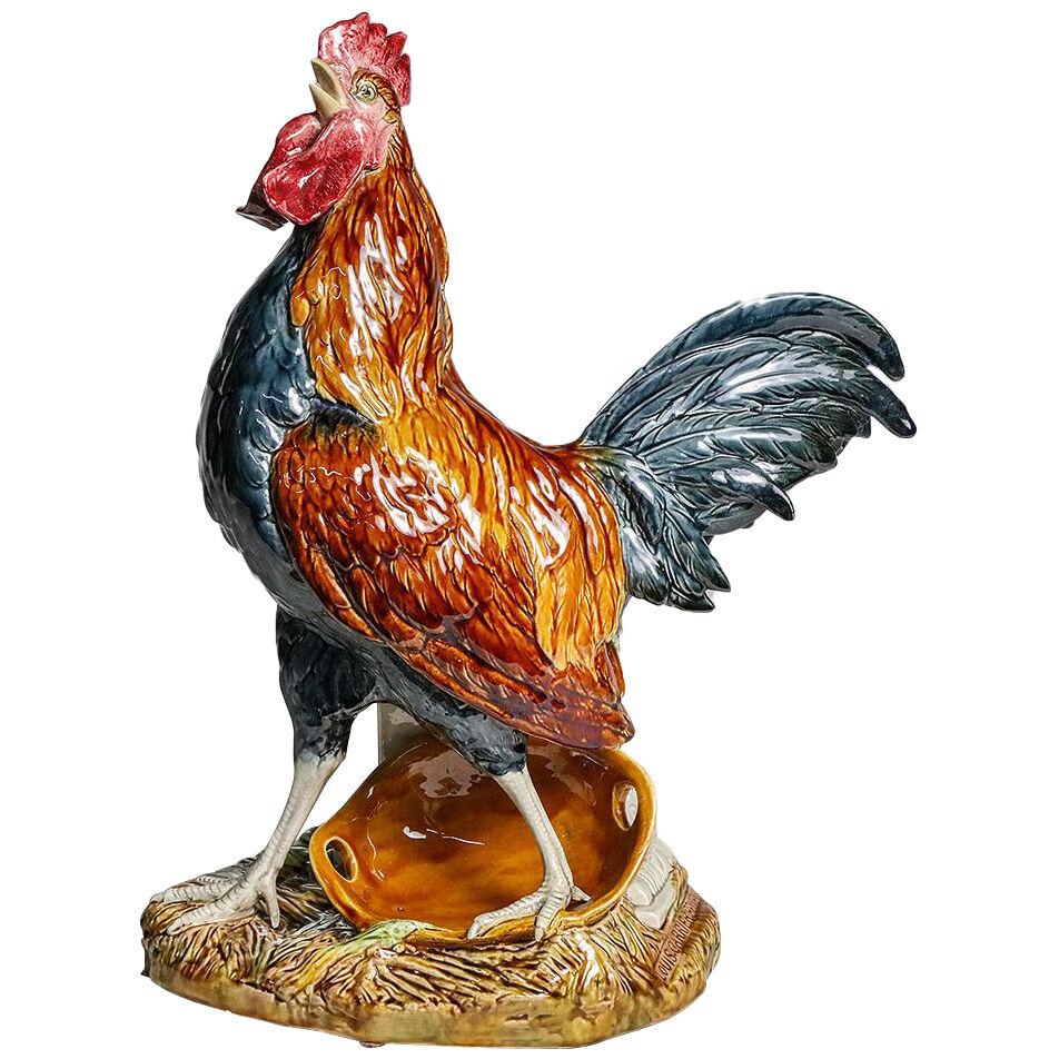 FRENCH ROOSTER VASE