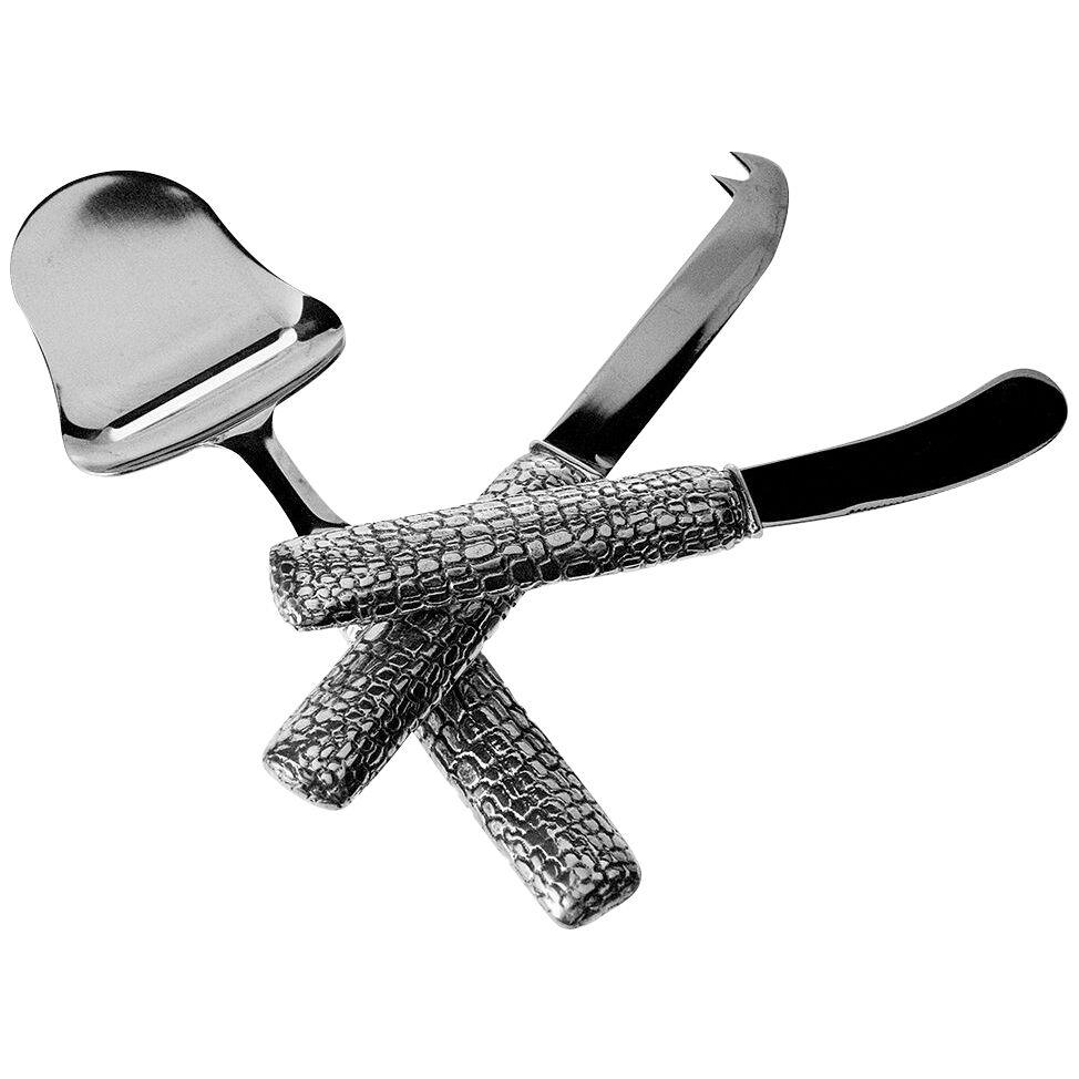 PEWTER CHEESE KNIVES