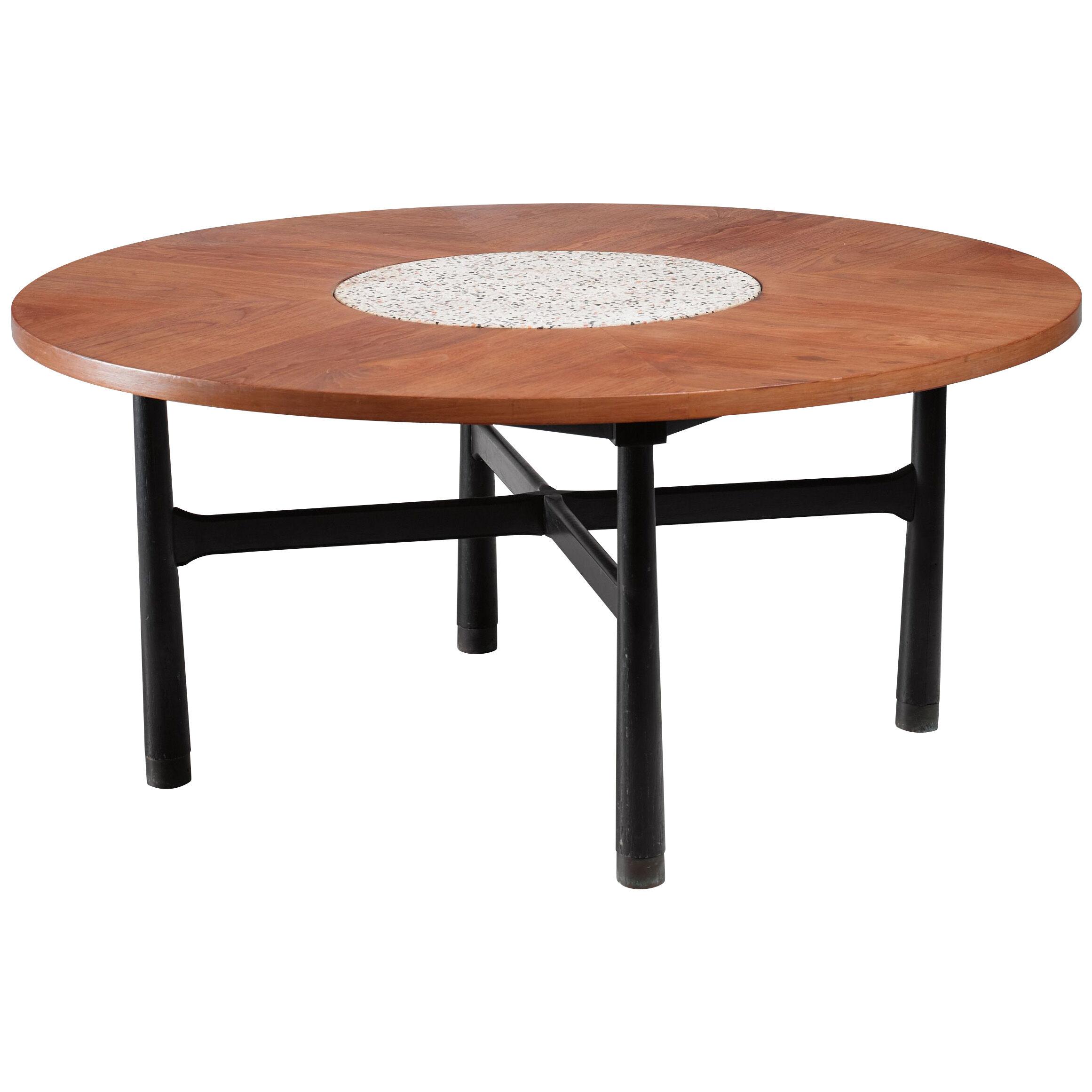 Harvey Probber Round Coffee Table, USA, 1960s