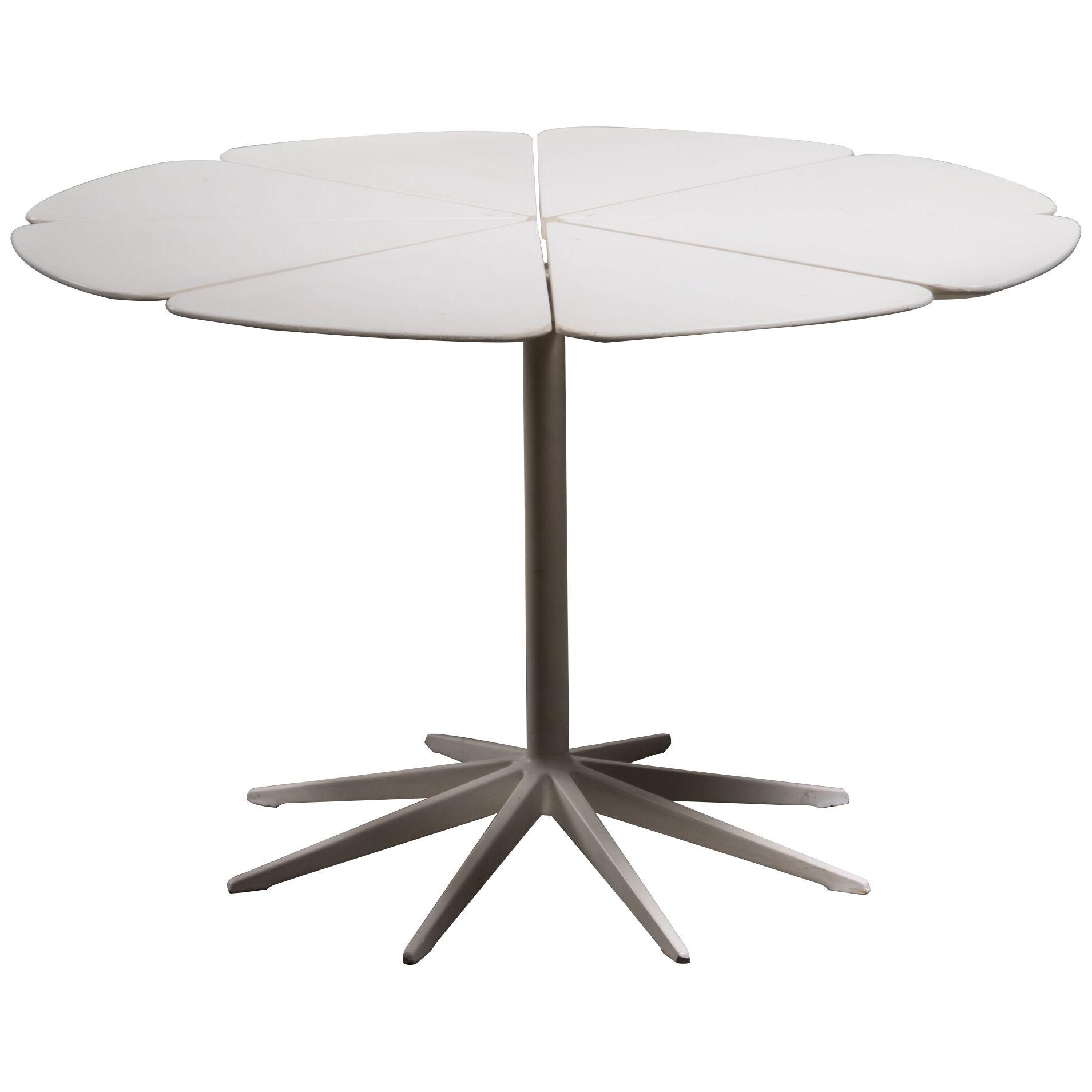 Richard Schultz Petal Dining Table in White for Knoll, USA, 1960s