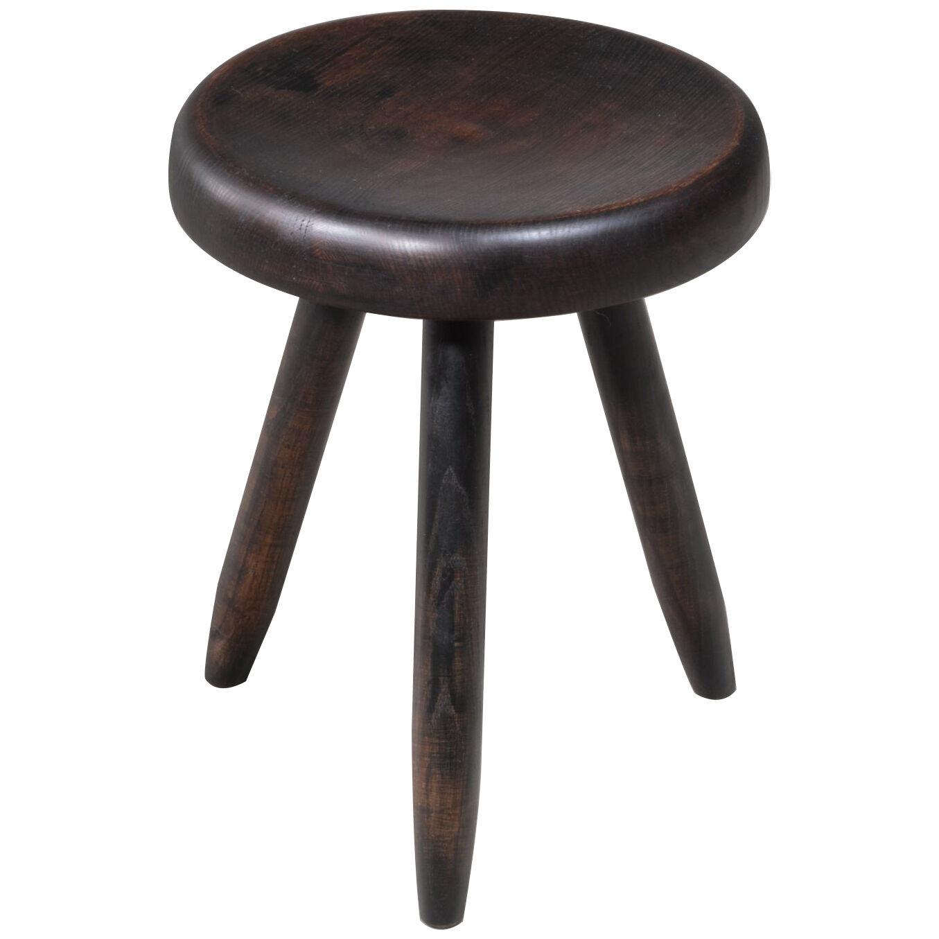 Charlotte Perriand high black stool