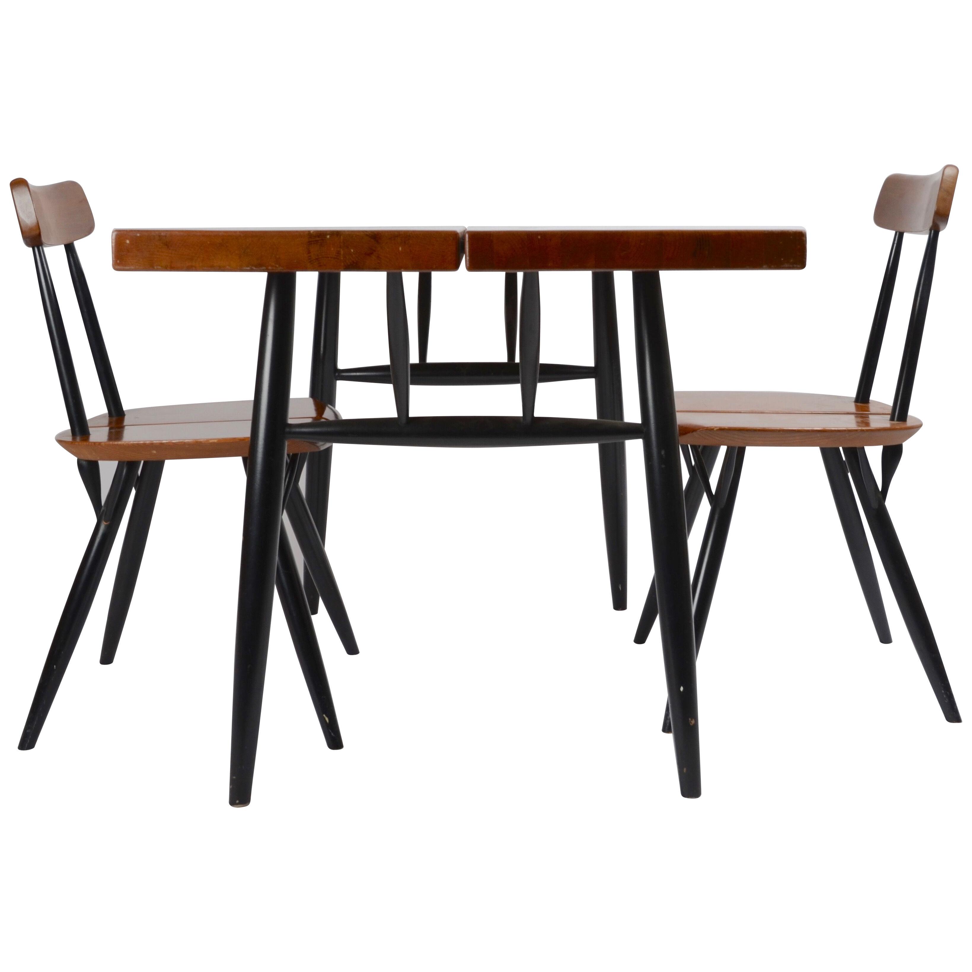 Ilmari Tapiovaara, `Pirkka` Table and Chairs, 1970s