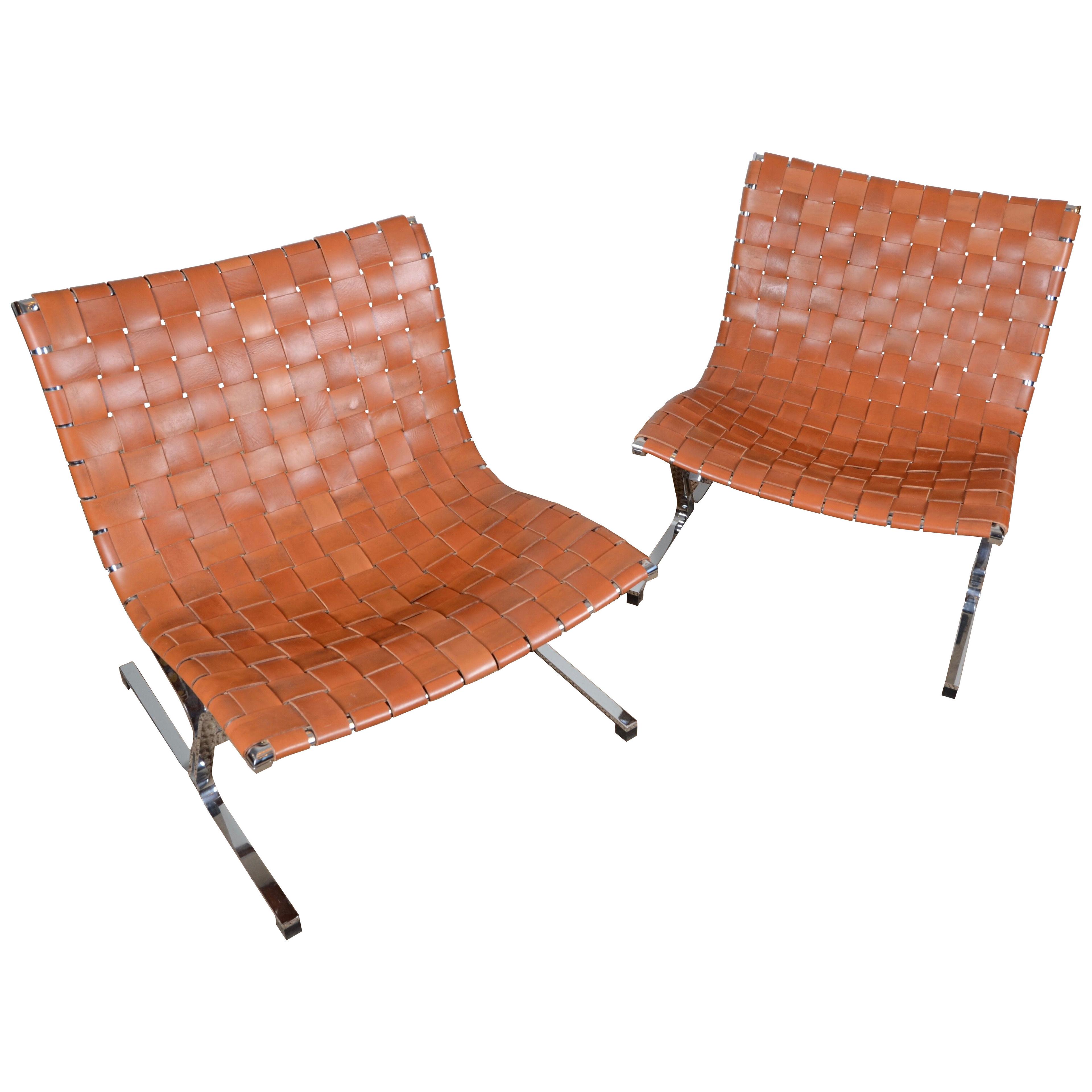ROSS LITTELL, A PAIR OF PLR-1 CHAIRS, ICF ITALY 1960S