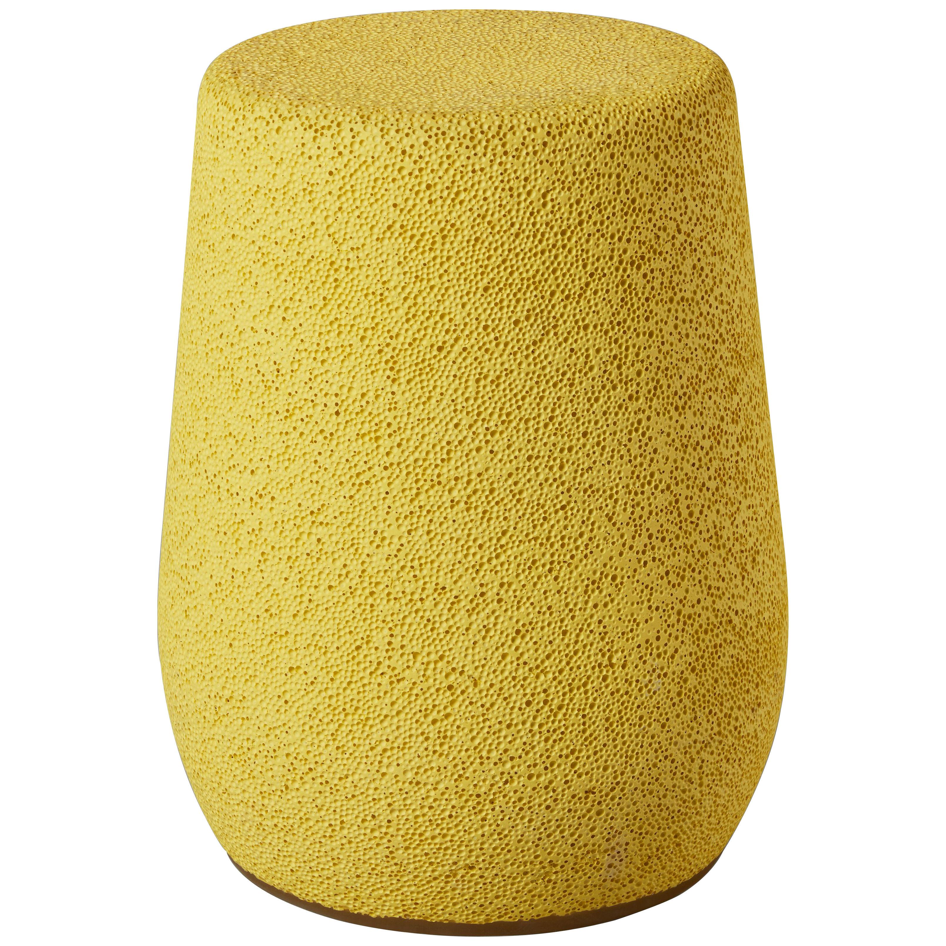 'Lightweight Porcelain' Stool and Side Table (Bumblebee Yellow-LP33)