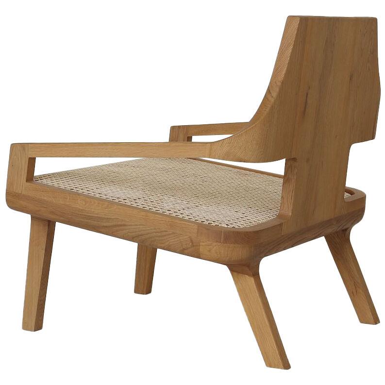 Cleat lounge chair, oak - Pendhapa