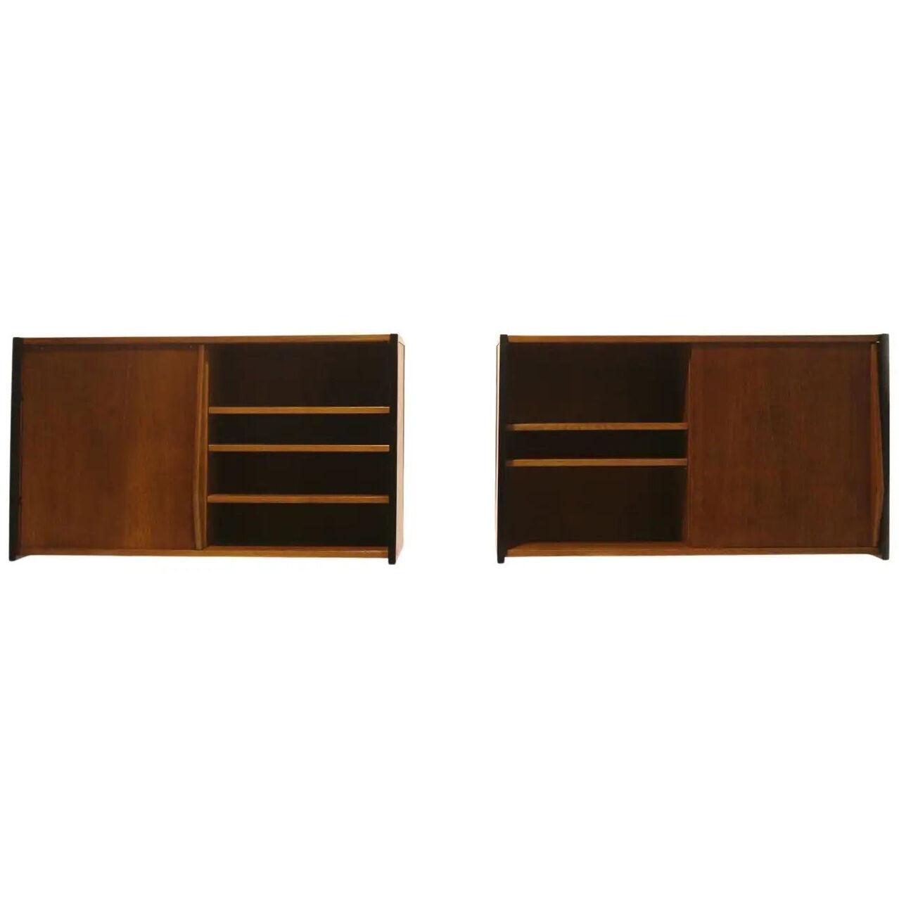 1954, Set of two Wall Cabinets by Jean Prouvé