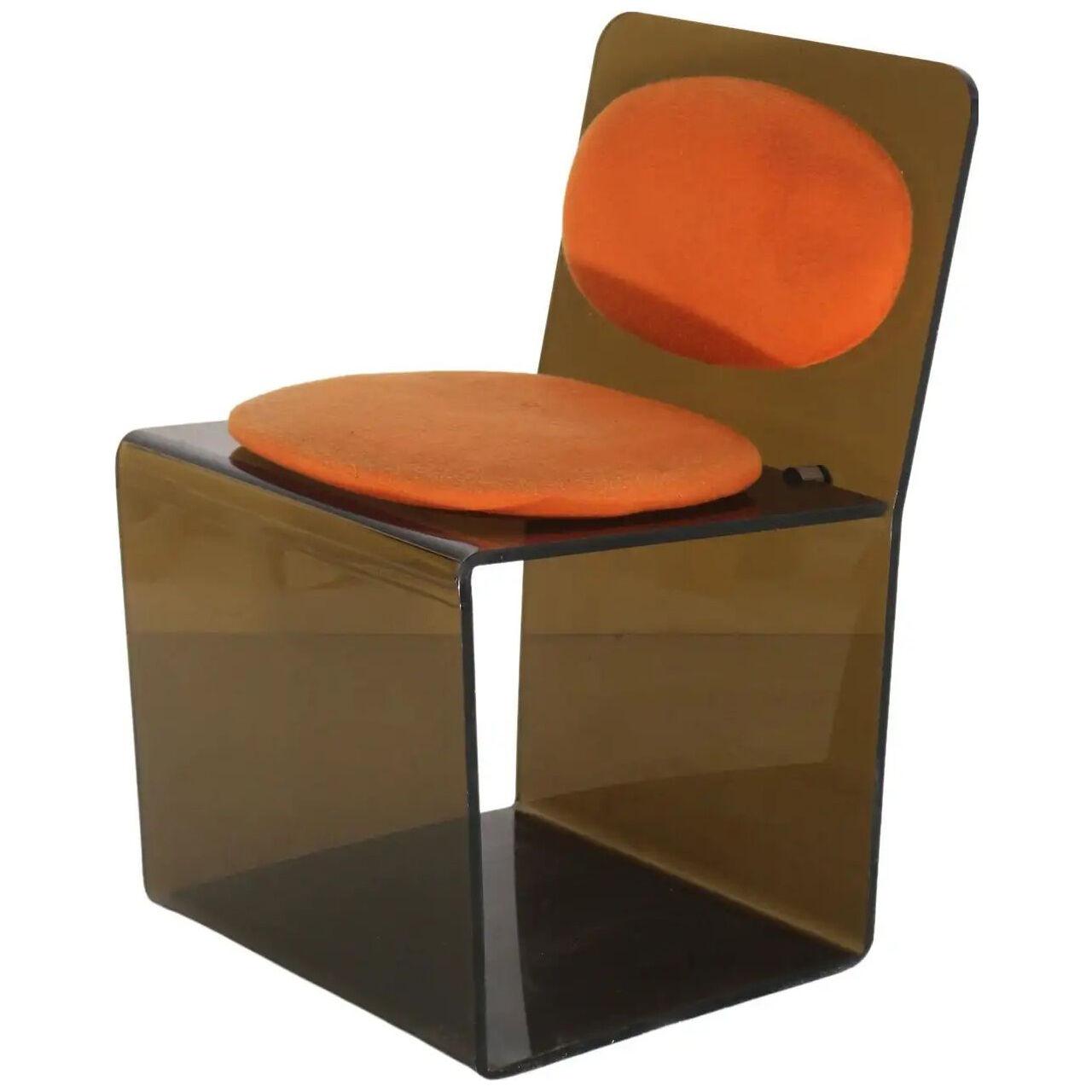 Rare Chair by François Arnal 1970s