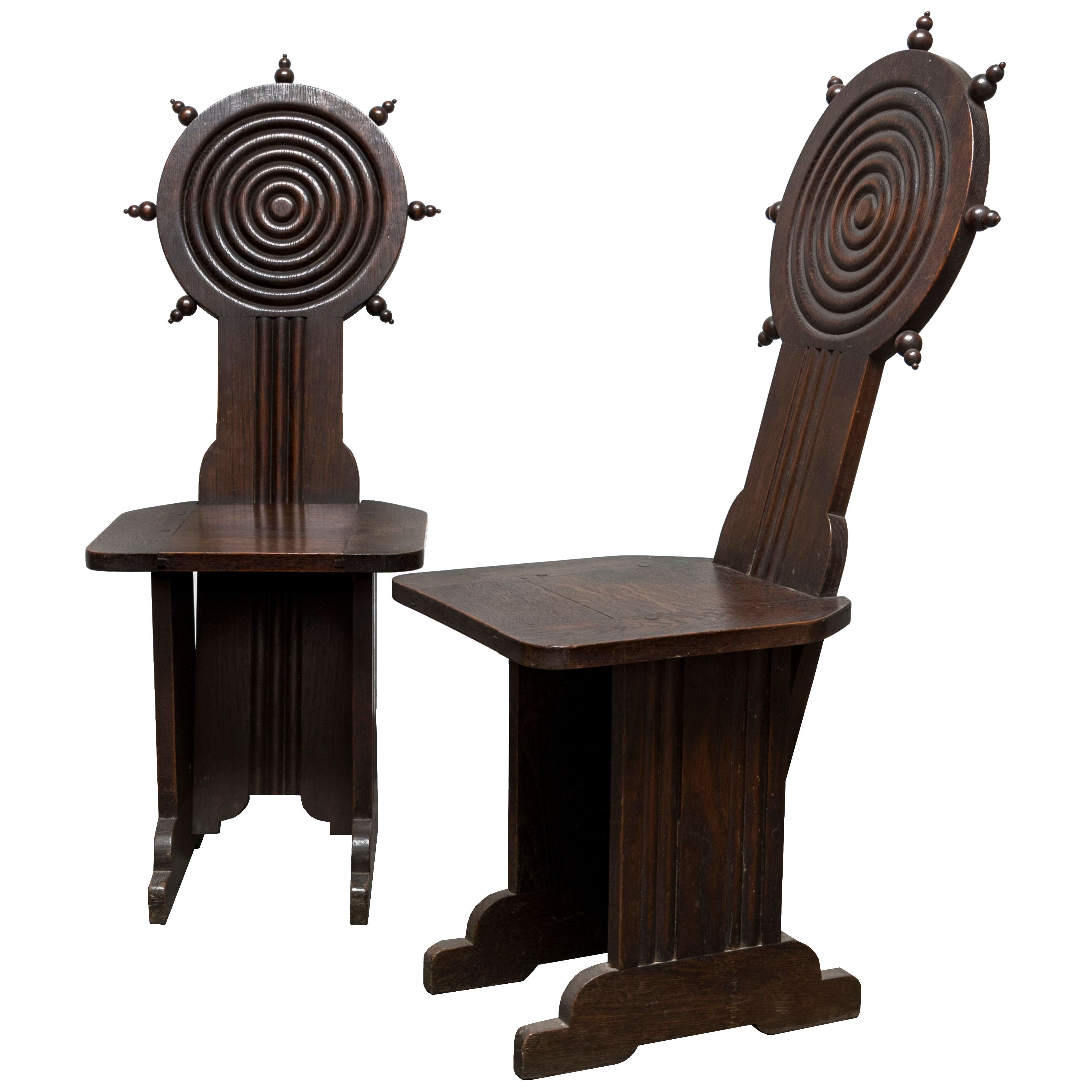 Pair of chairs by Charles Dudouyt / 1930.