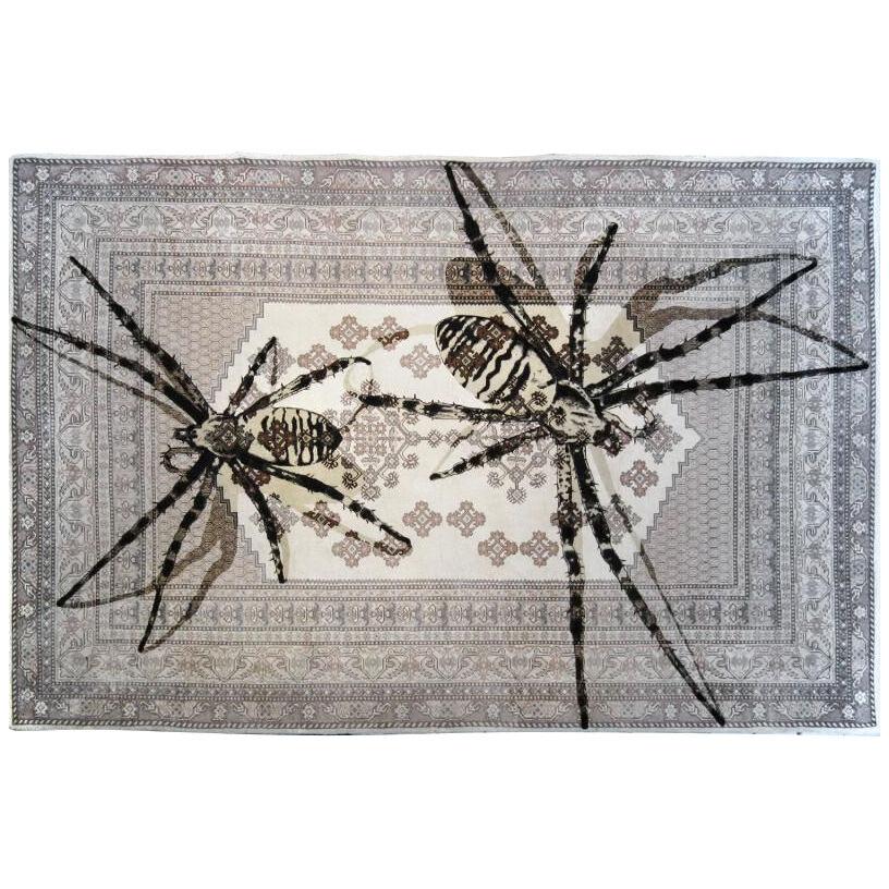 'TWO SPIDERS' - Tapestry, wallpiece
