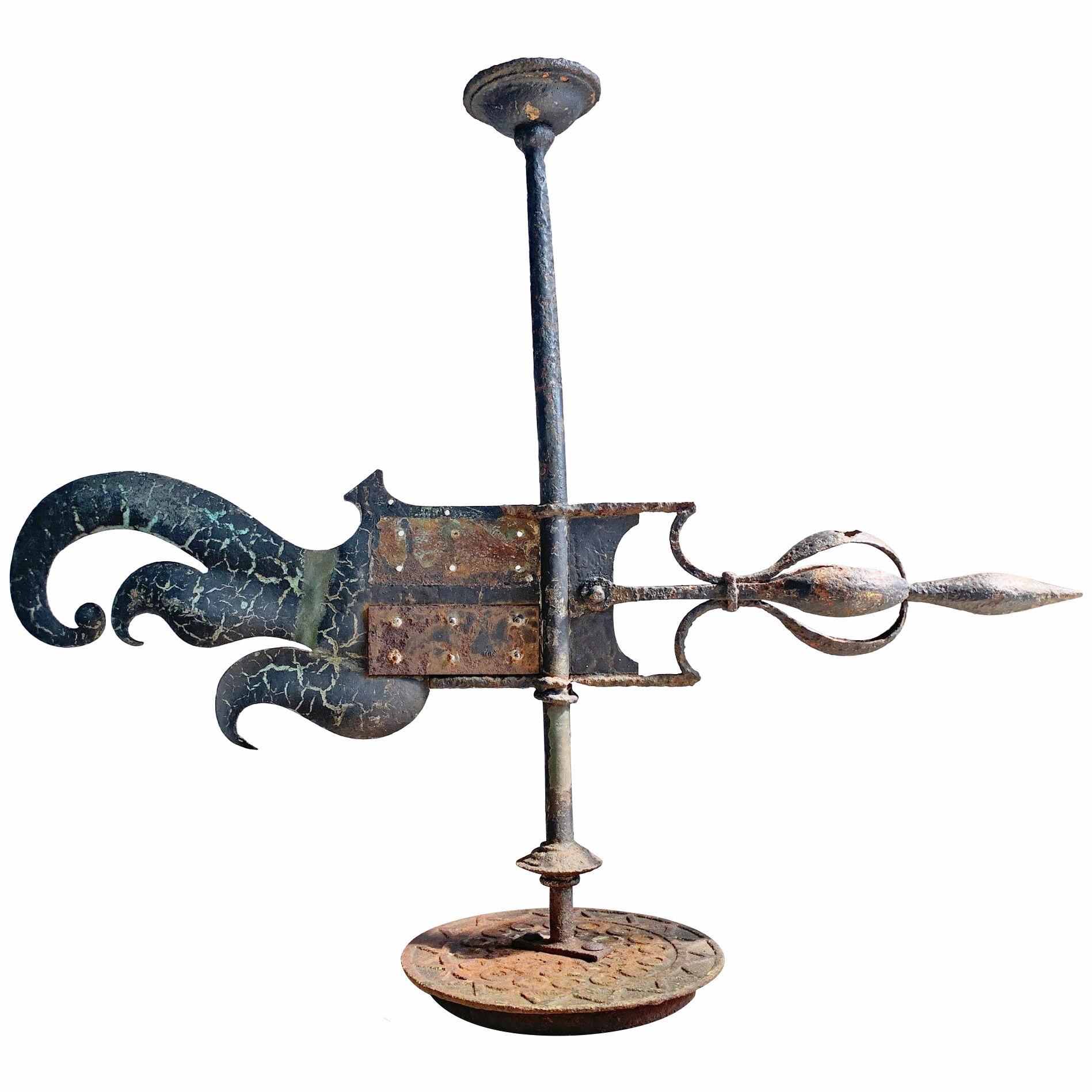 18th Century Copper and Iron Estate Made Weather Vane