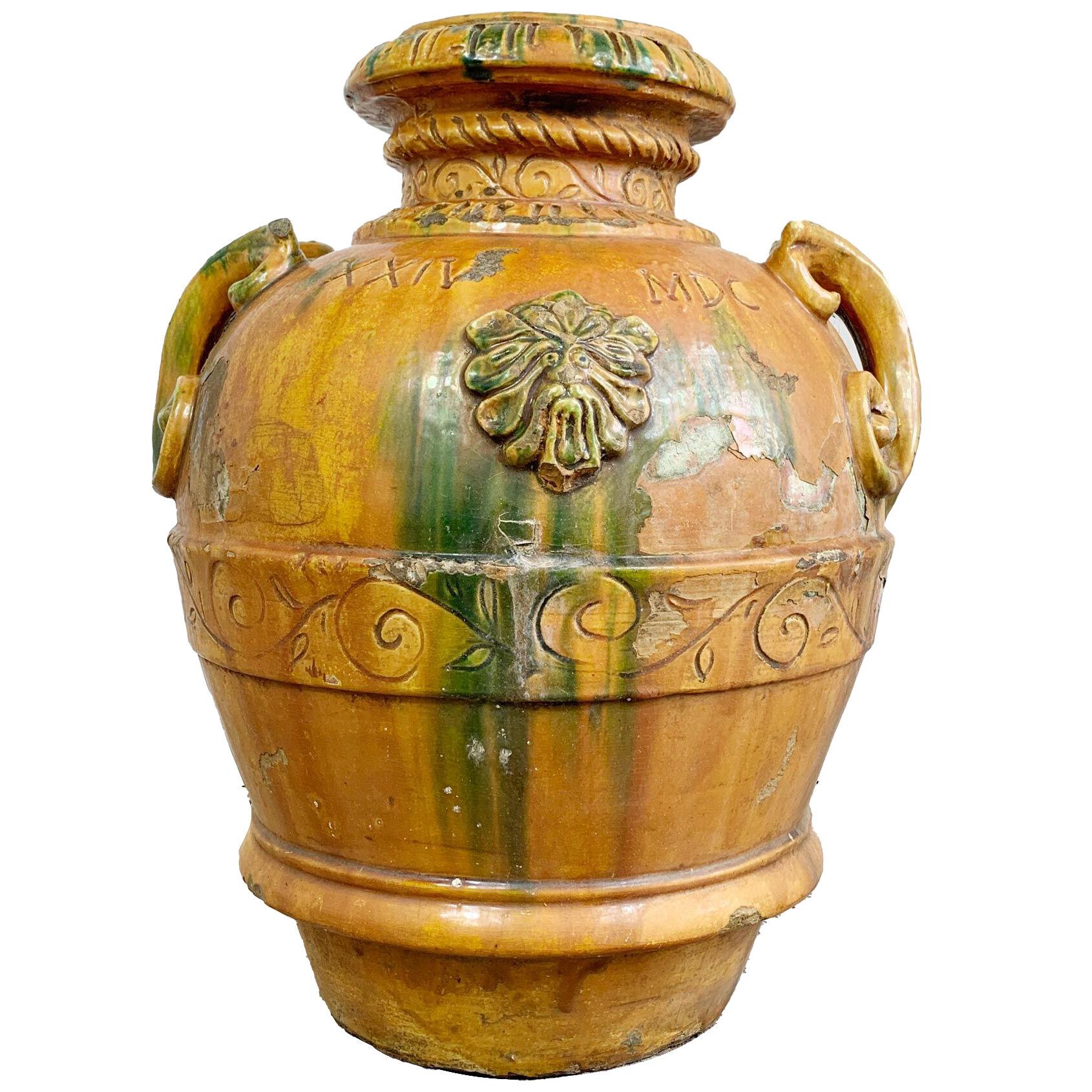 19th Century Italian Tuscan Handled Urn