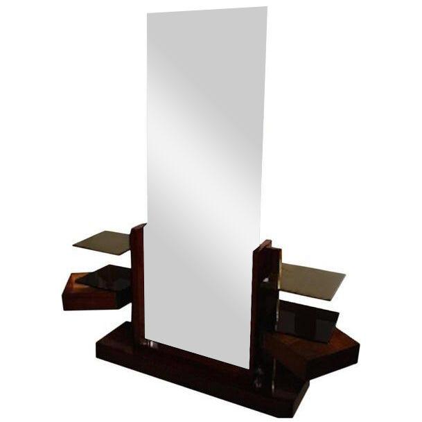 André Sornay Dressing Table with Large Mirror, circa 1930
