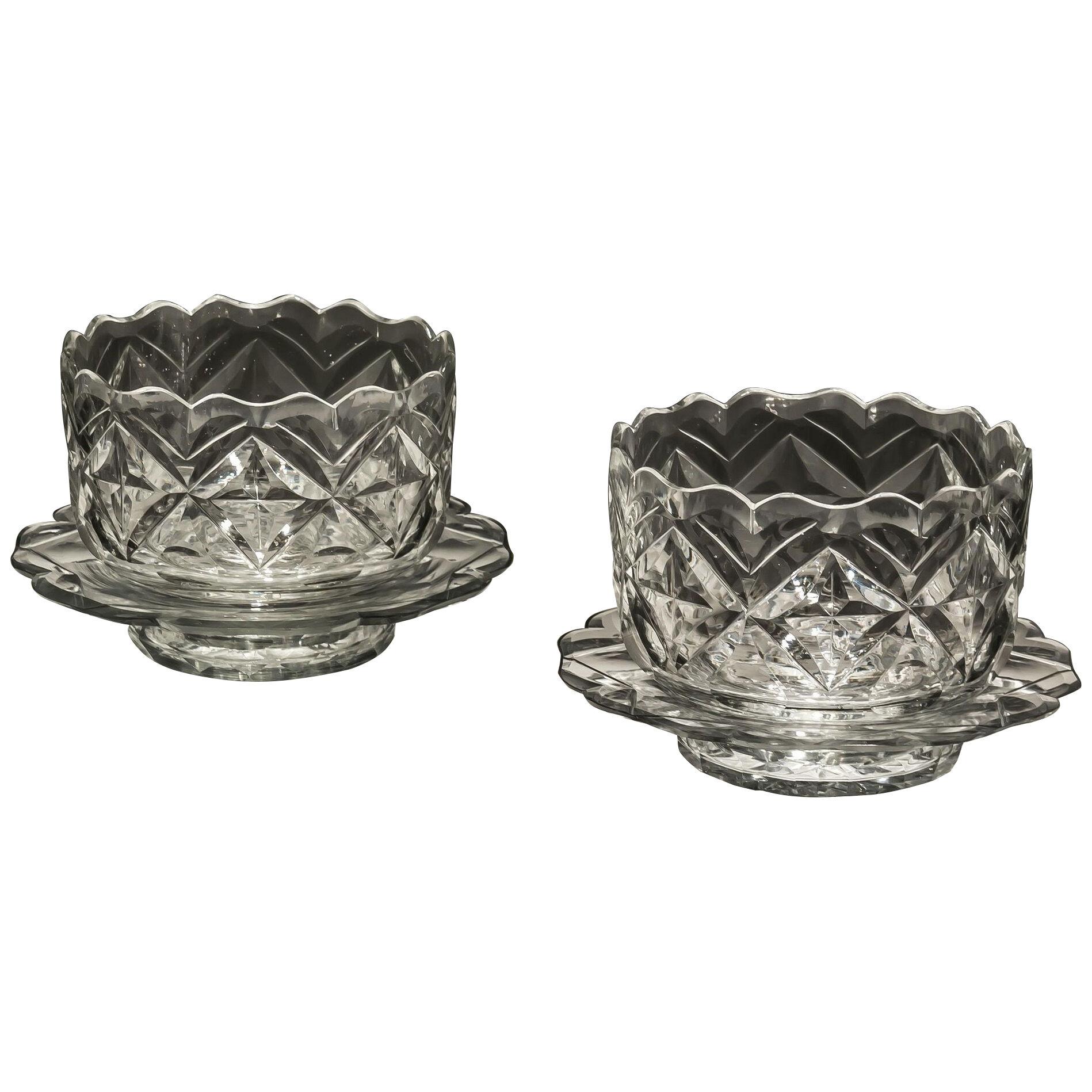 A PAIR OF GEORGE III SERVING BOWLS