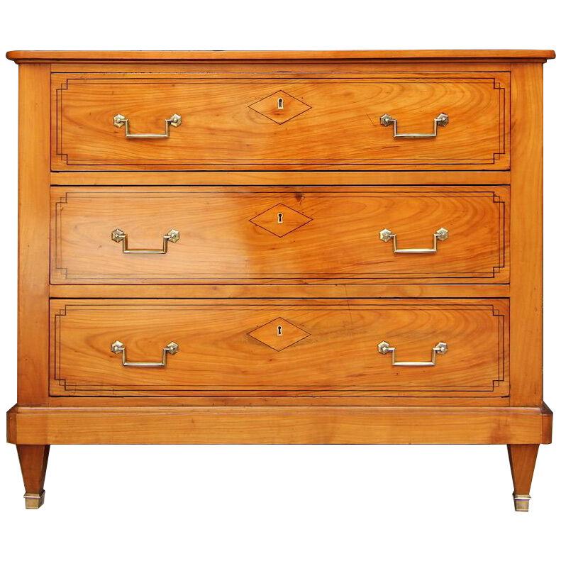 19th Century Cherrywood Directoire Chest of Drawers