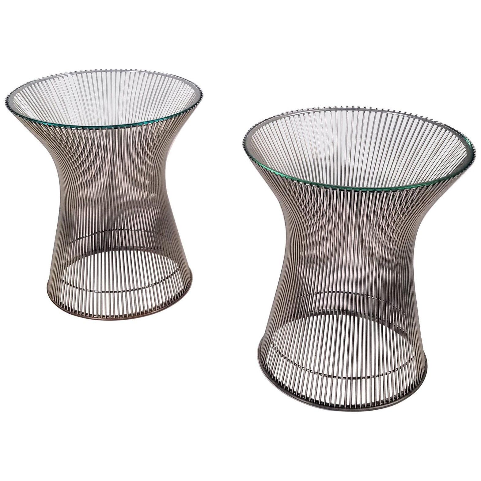 Early Side Tables Designed by Warren Platner for Knoll