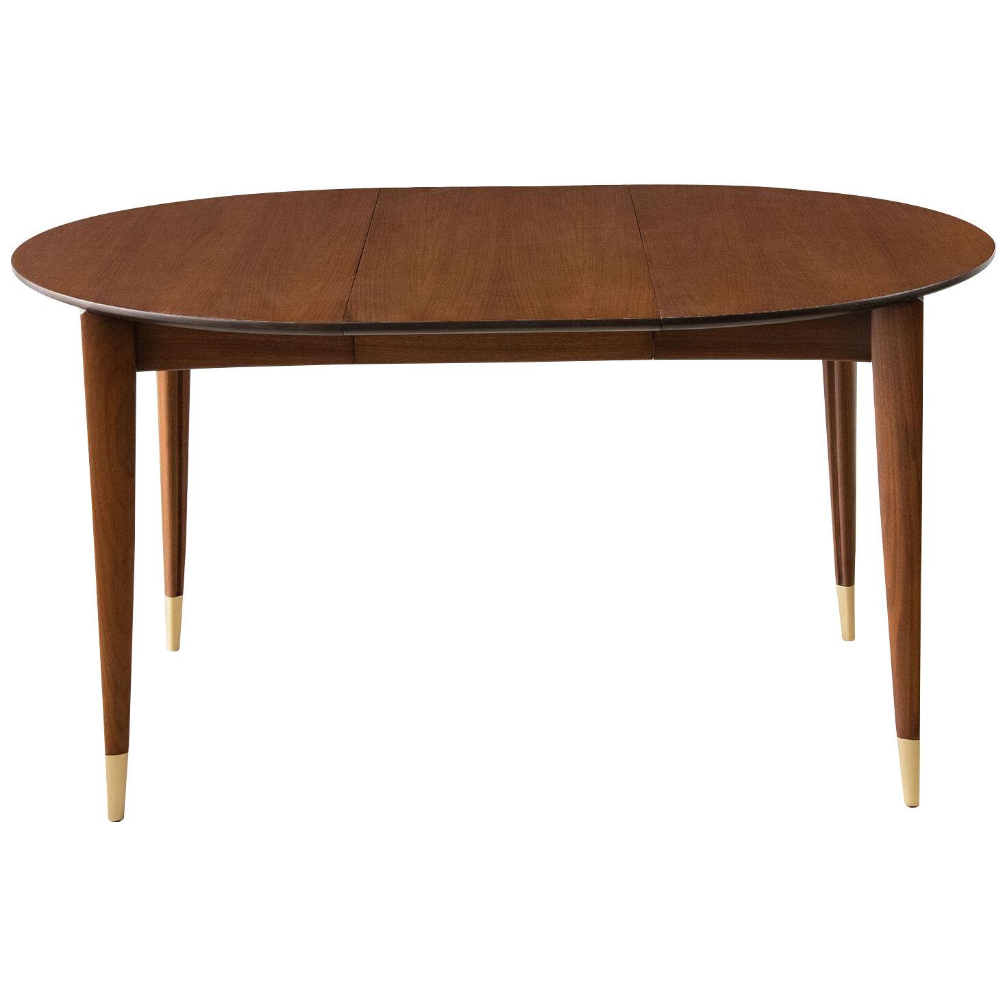 Gio Ponti Extension Dining Table in Italian Walnut - M. Singer & Sons