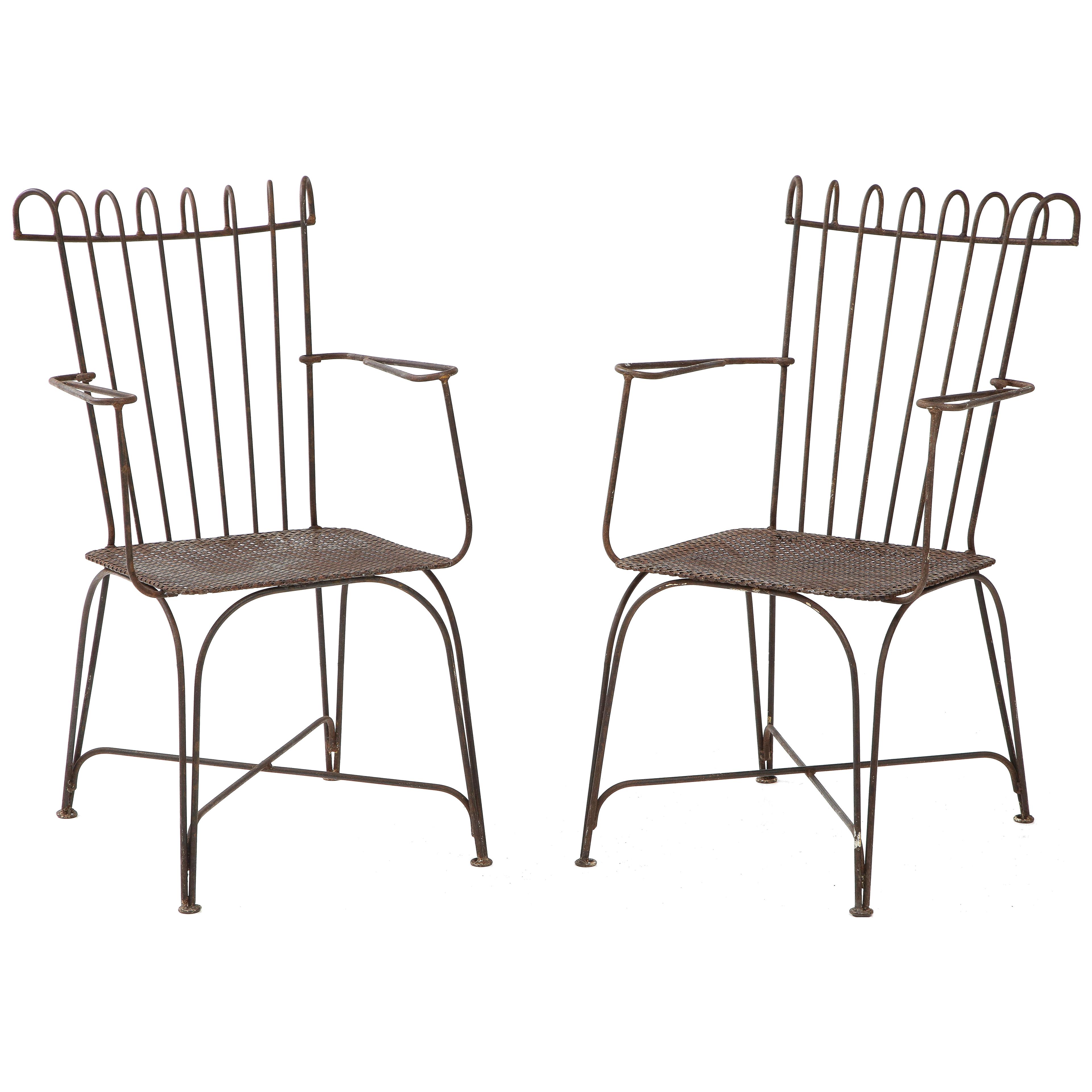 Pair of Mathieu Matégot Chairs, France, c. 1950