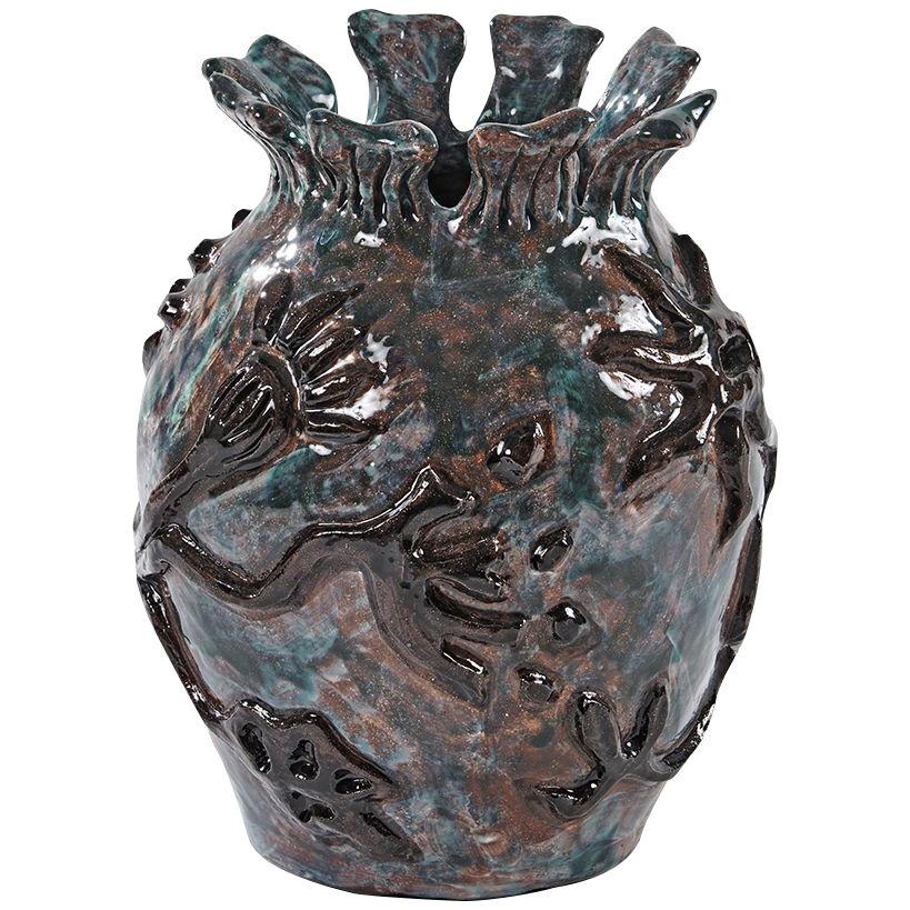 "Amosé Ceramic Vase by Elizabeth Garouste, Unique Piece, 2021