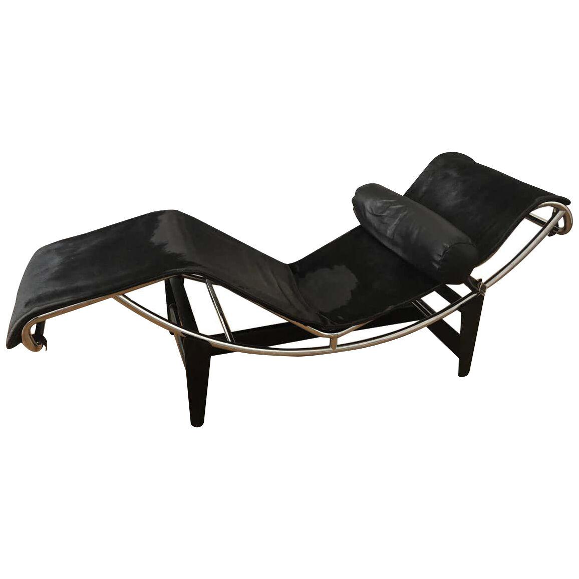 Rare Early Le Corbusier LC4 Chaise Lounge Cassina Signed Nr. 737, 1960s