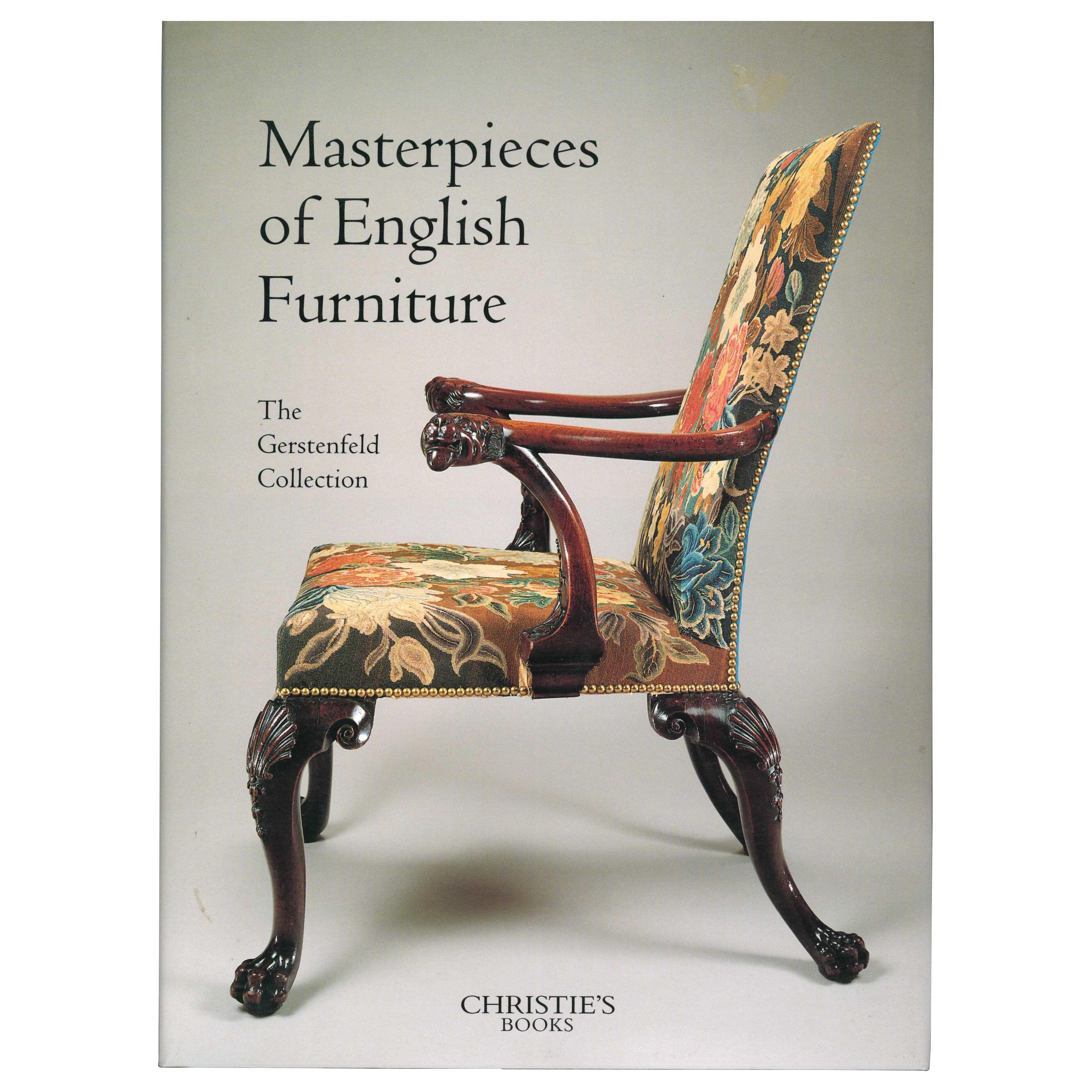 MASTERPIECES OF ENGLISH FURNITURE - The Gerstenfeld Collection. Book