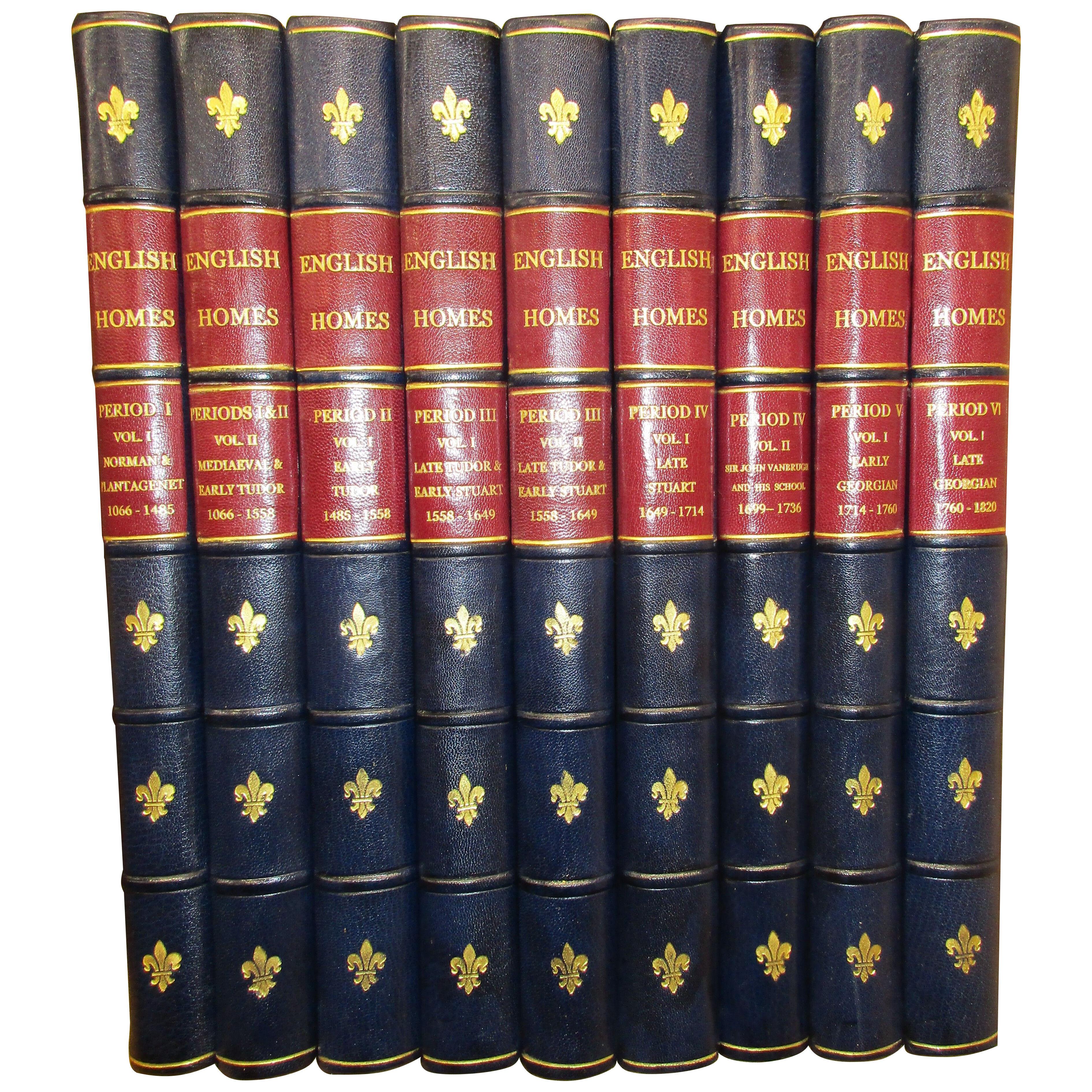 English Homes 1066-1820, Set of 9 Books by Avray Tipping
