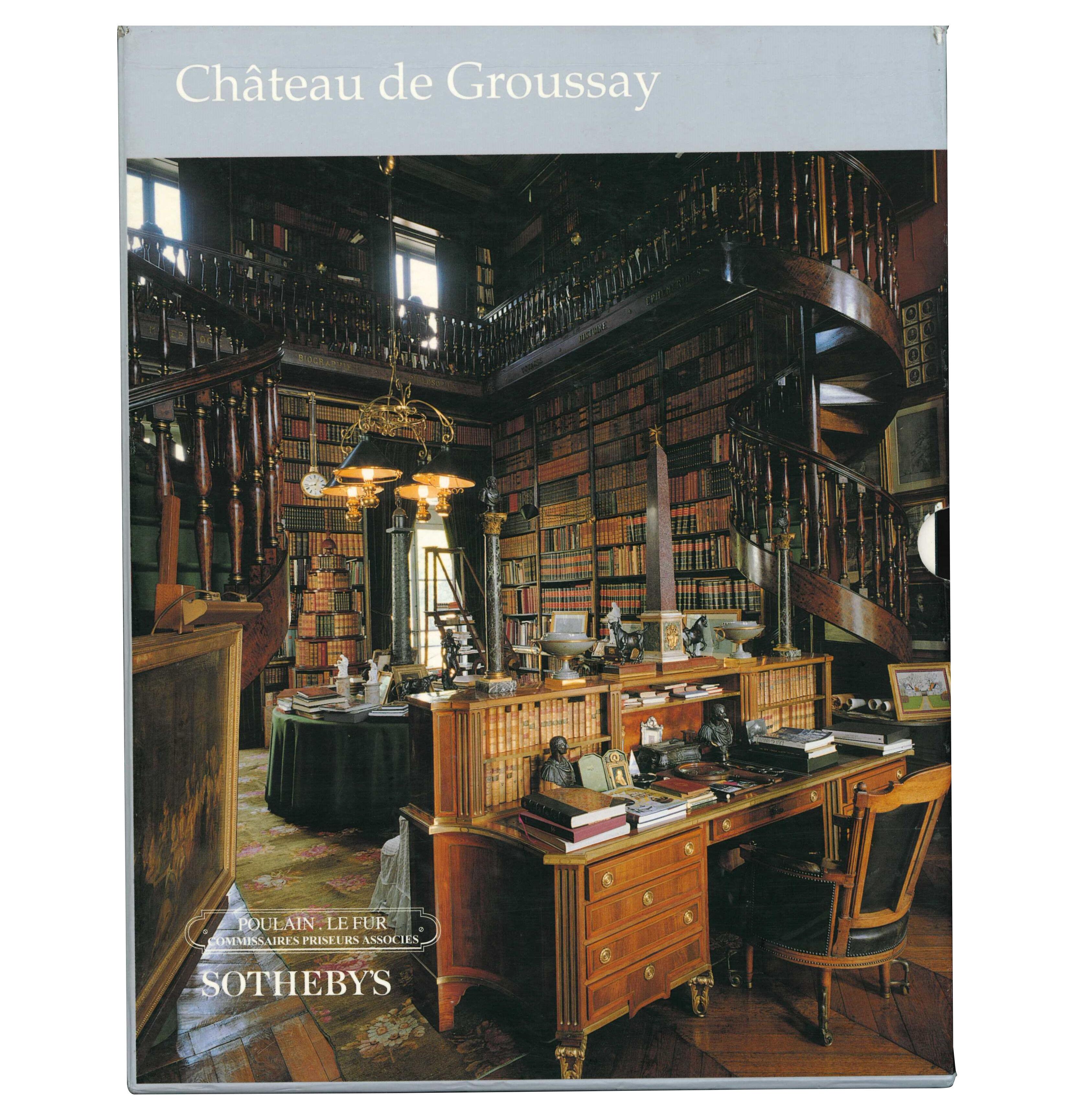 SOTHEBY'S JUNE 1999 - CHATEAU GROUSSAY SALE CATALOGUES. Books