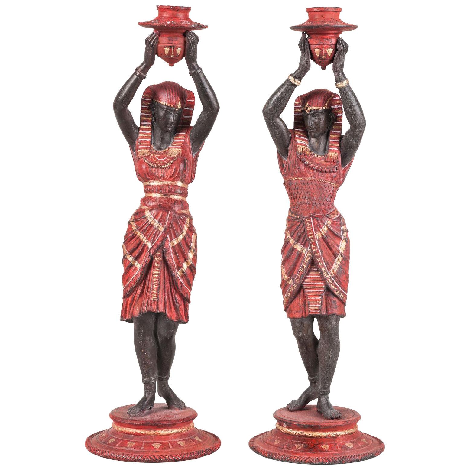French Figural Candlesticks