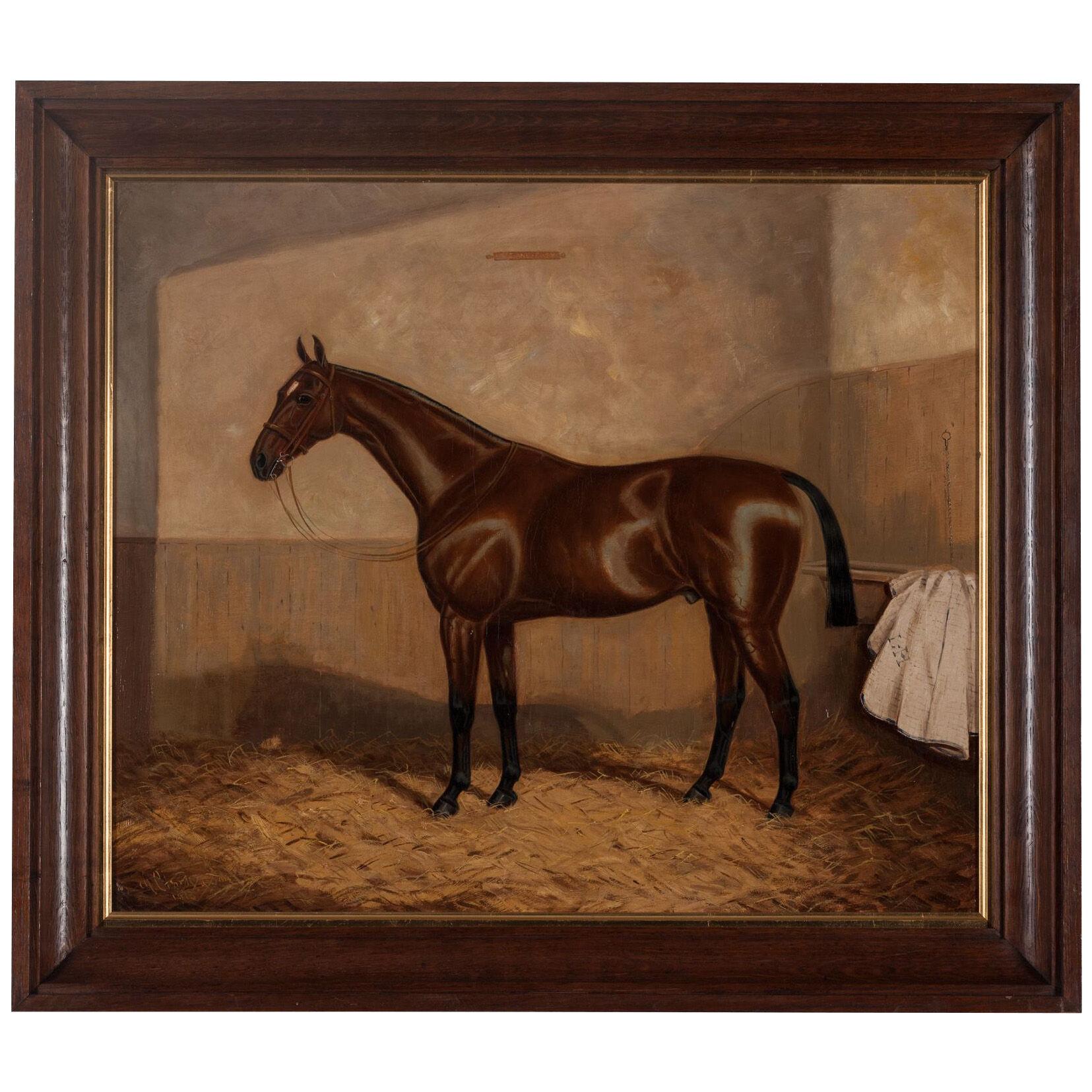 Free and Easy: Equestrian Portrait by A. Clark
