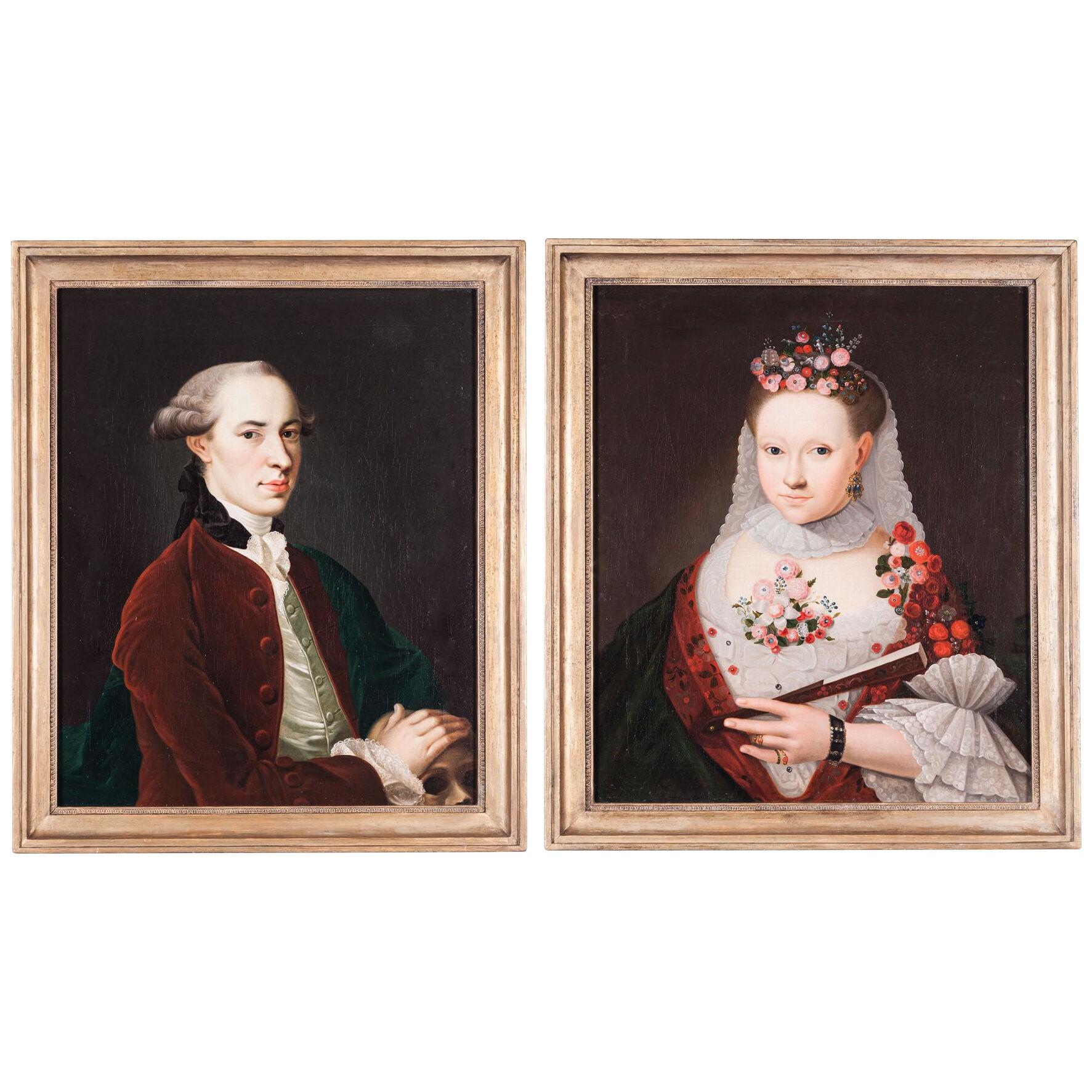 Pair of Early 19th Century Danish Portraits